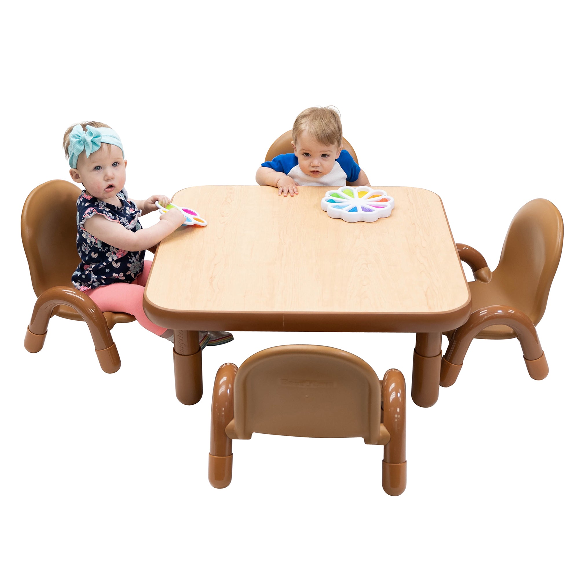 BaseLine® Toddler 30″ Square Table & Chair Set