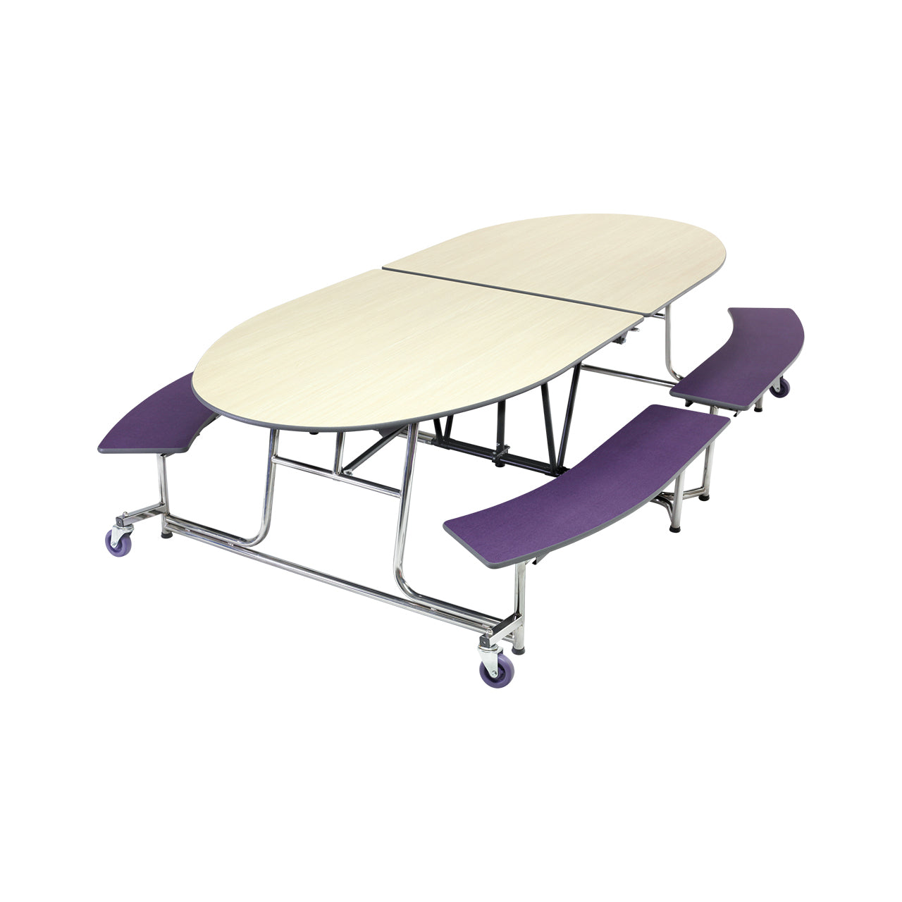Mobile Bench Tables - Elliptical