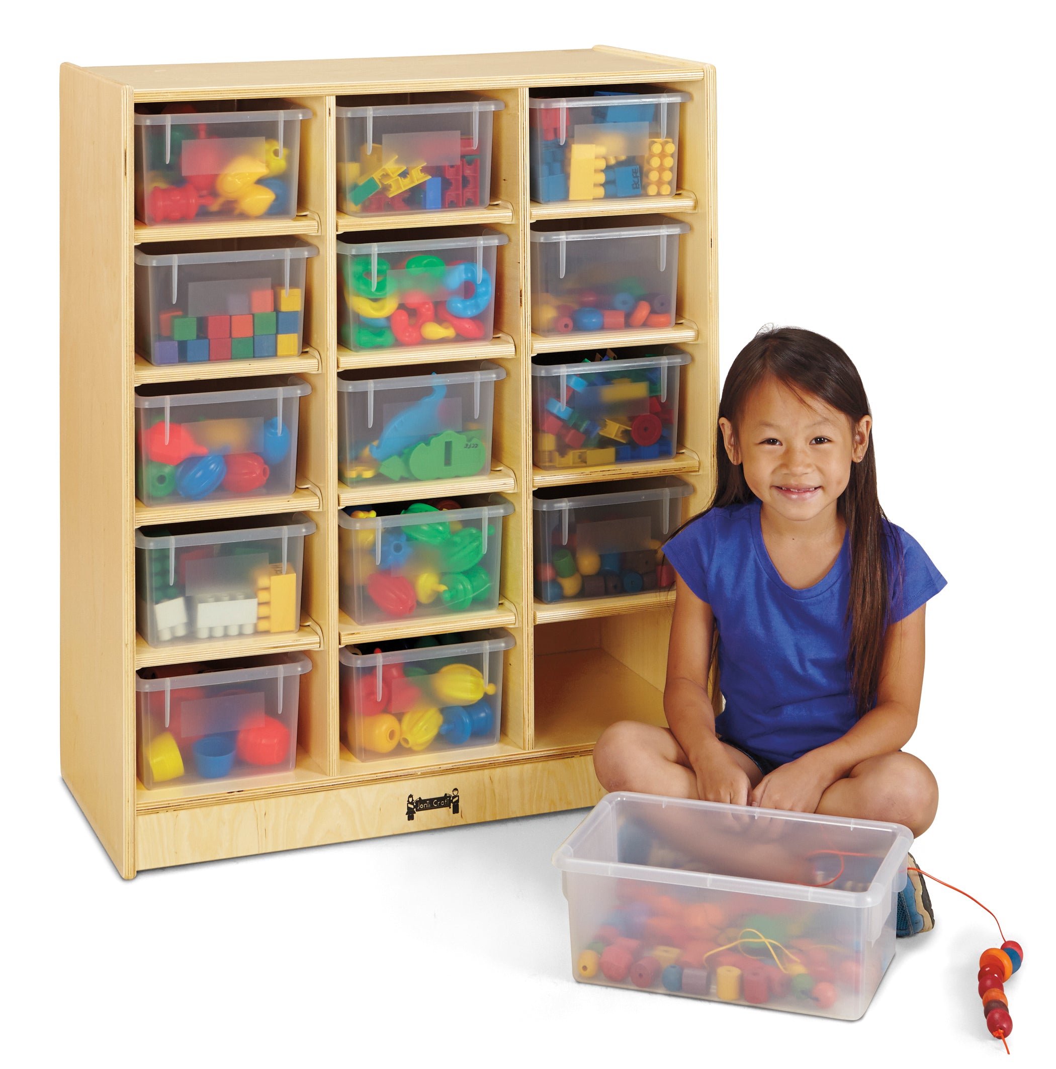 Jonti-Craft® 15 Cubbie-Tray Mobile Unit