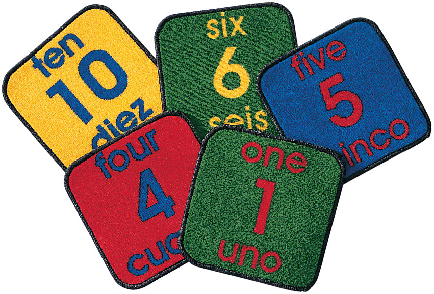 Bilingual Number Seating Squares Kit