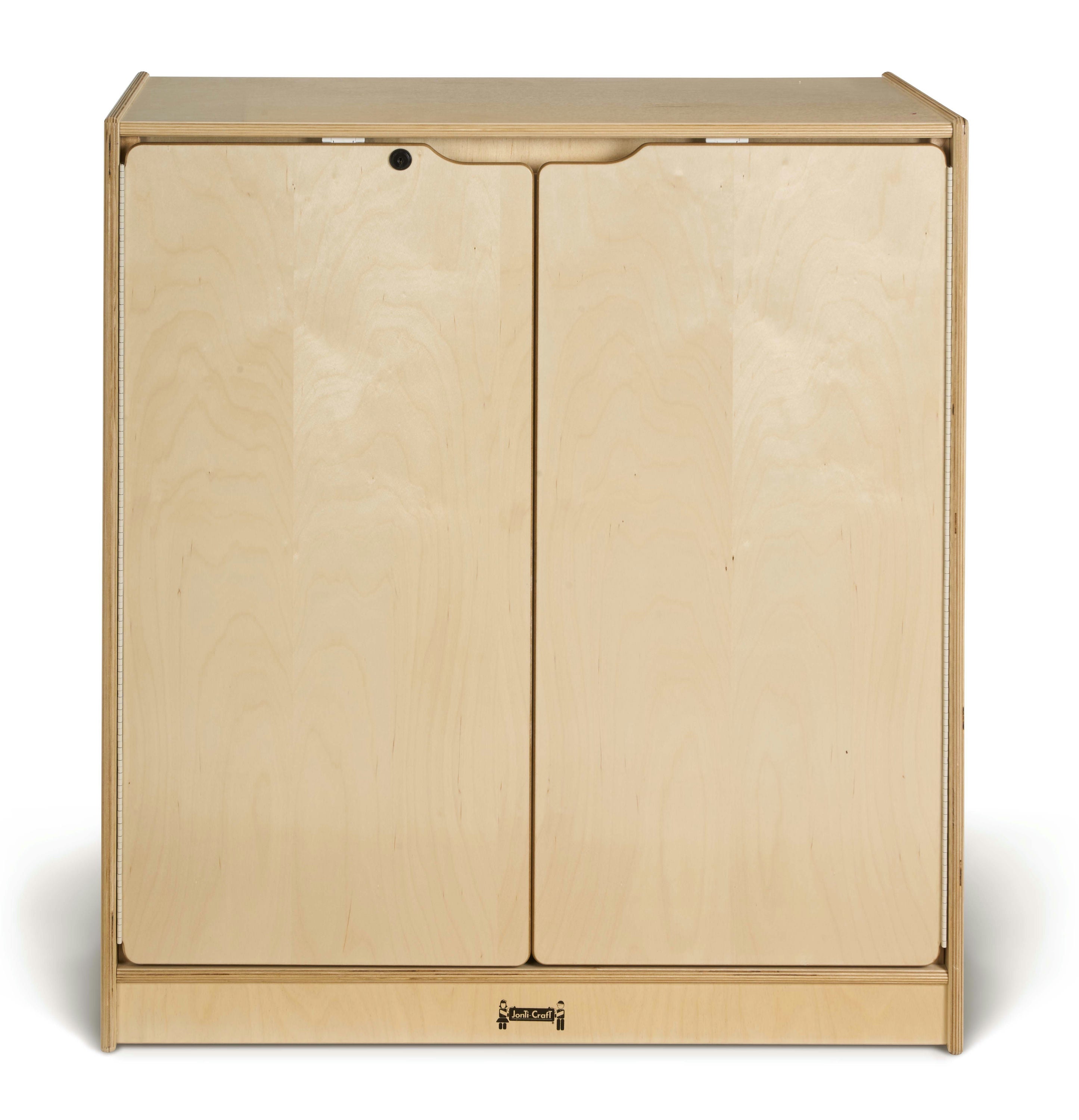 Jonti-Craft® Small Lockable Wooden Storage Cabinet With Doors and Shelves