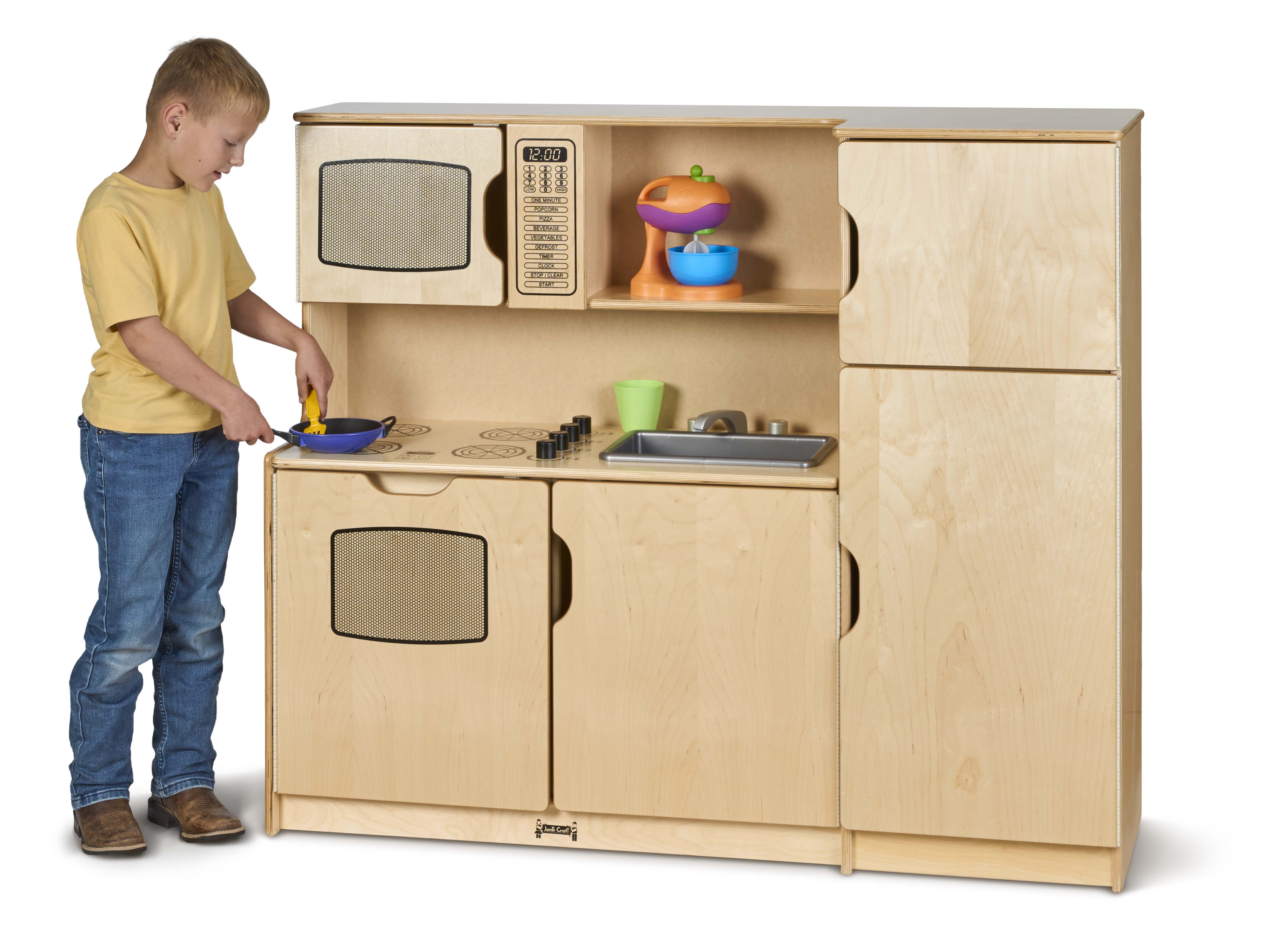 Jonti-Craft® Kids All-In-One Wooden Play Kitchen Set