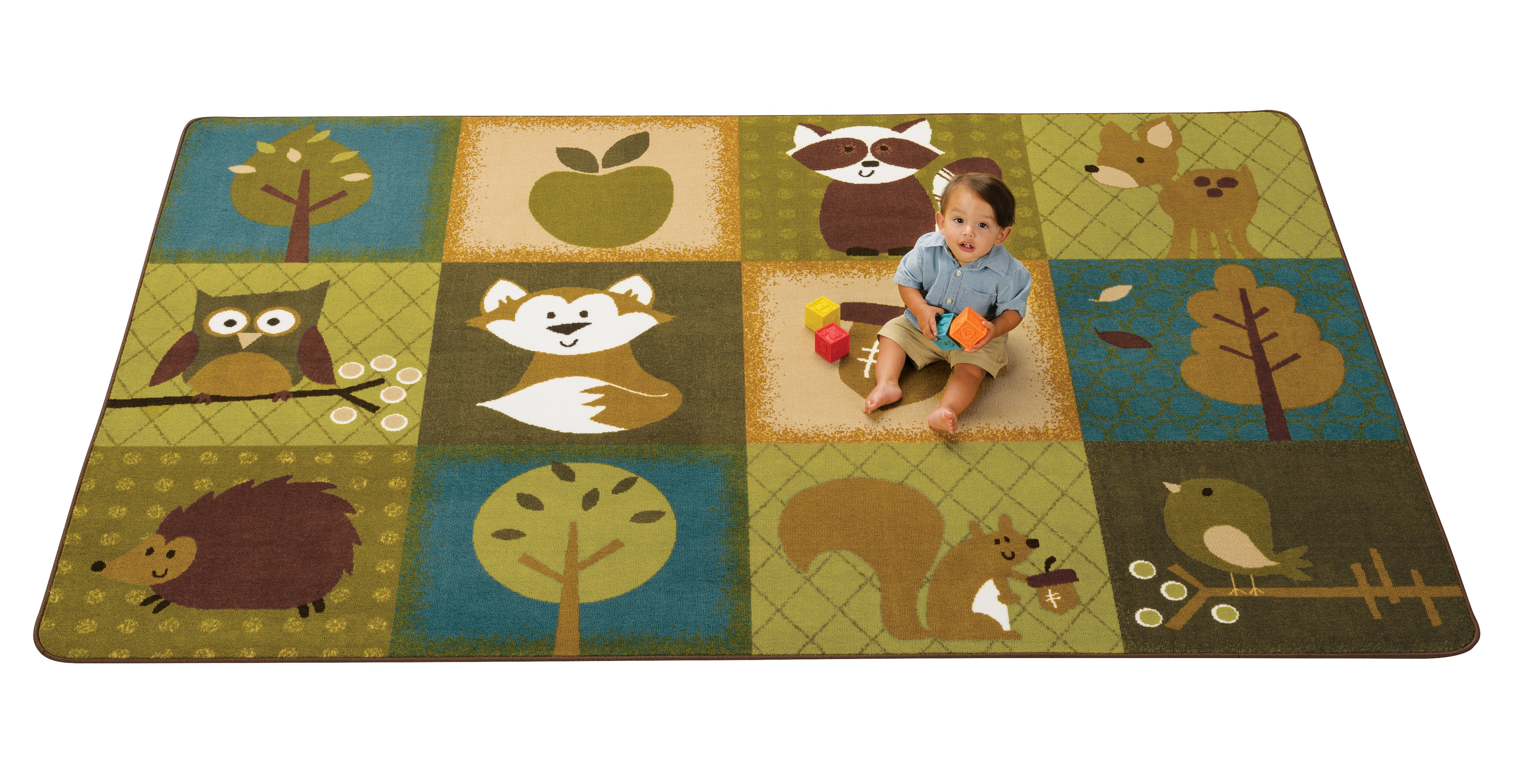 KIDSoft Nature's Friends Toddler Rug