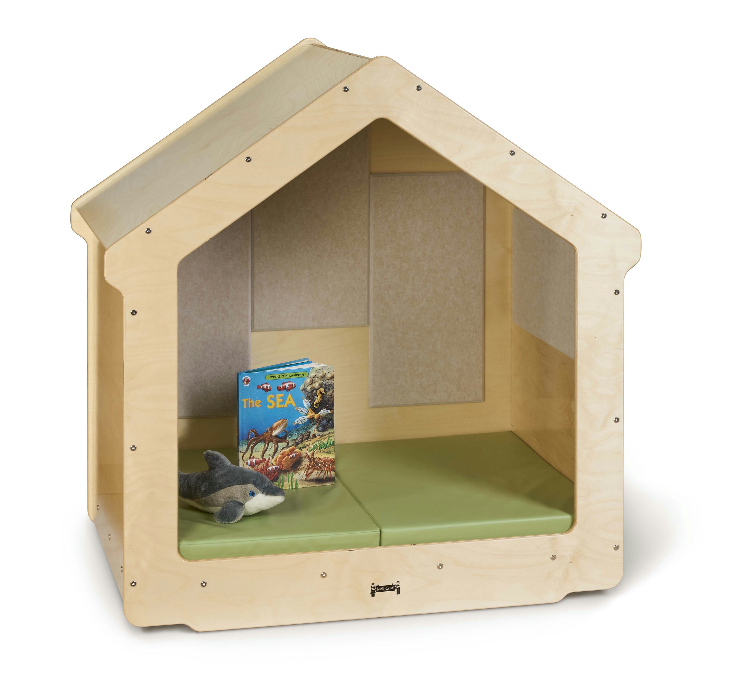 Jonti-Craft® Kids Classroom Wooden Reading Nook With Sound Dampening Panels