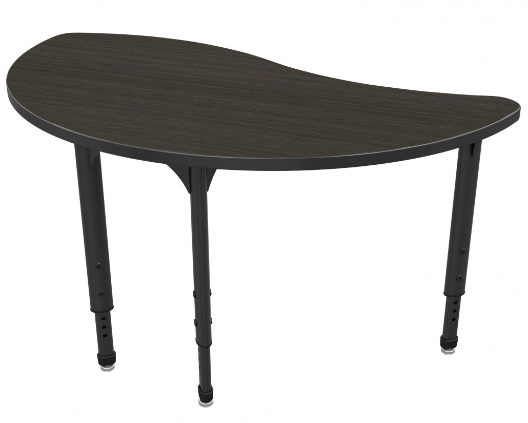 Apex™ Series Wave Half Round Table