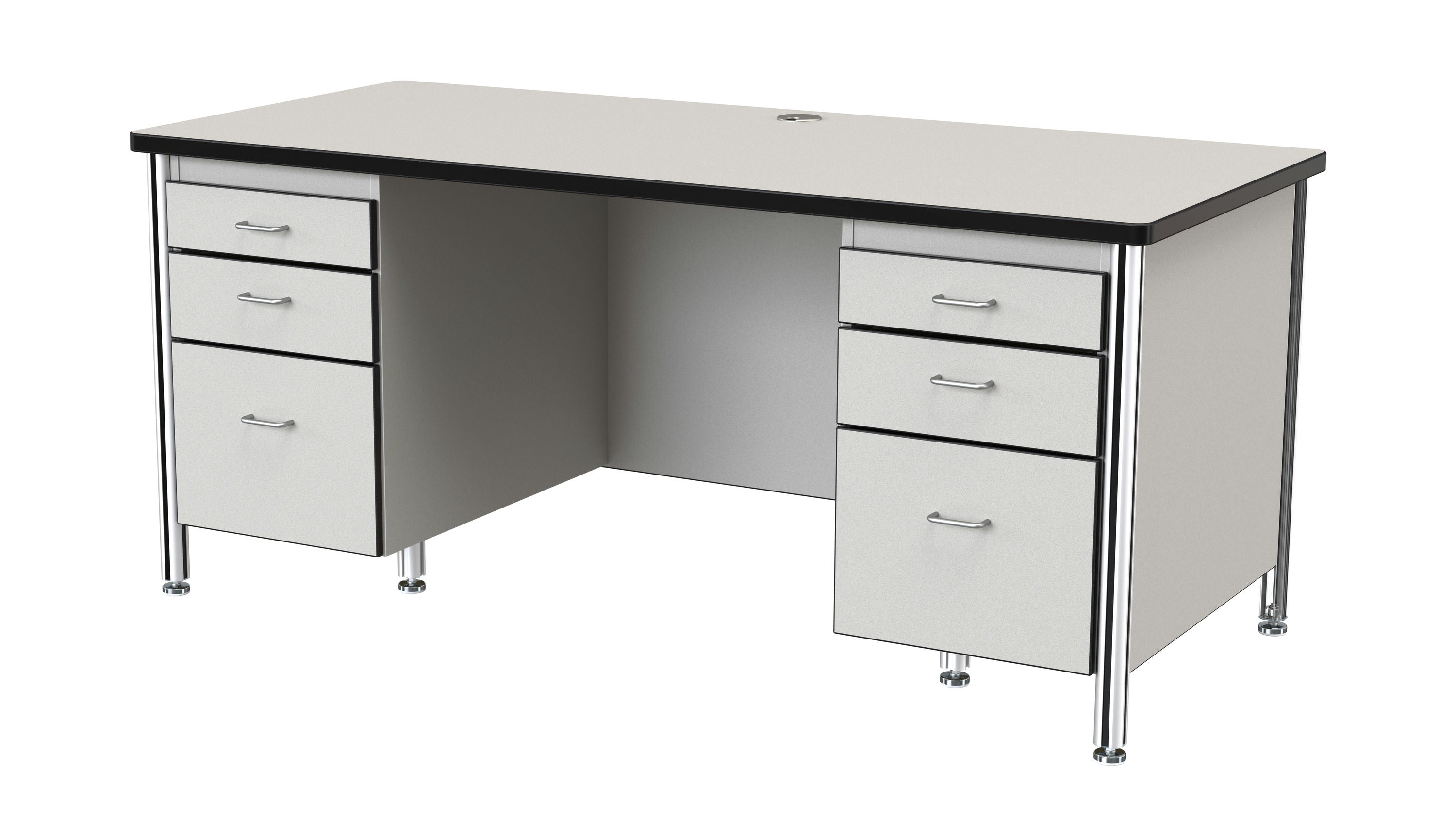 Berries® Teachers' 66" Desk with 2 Pedestals — 97012JC180.jpg