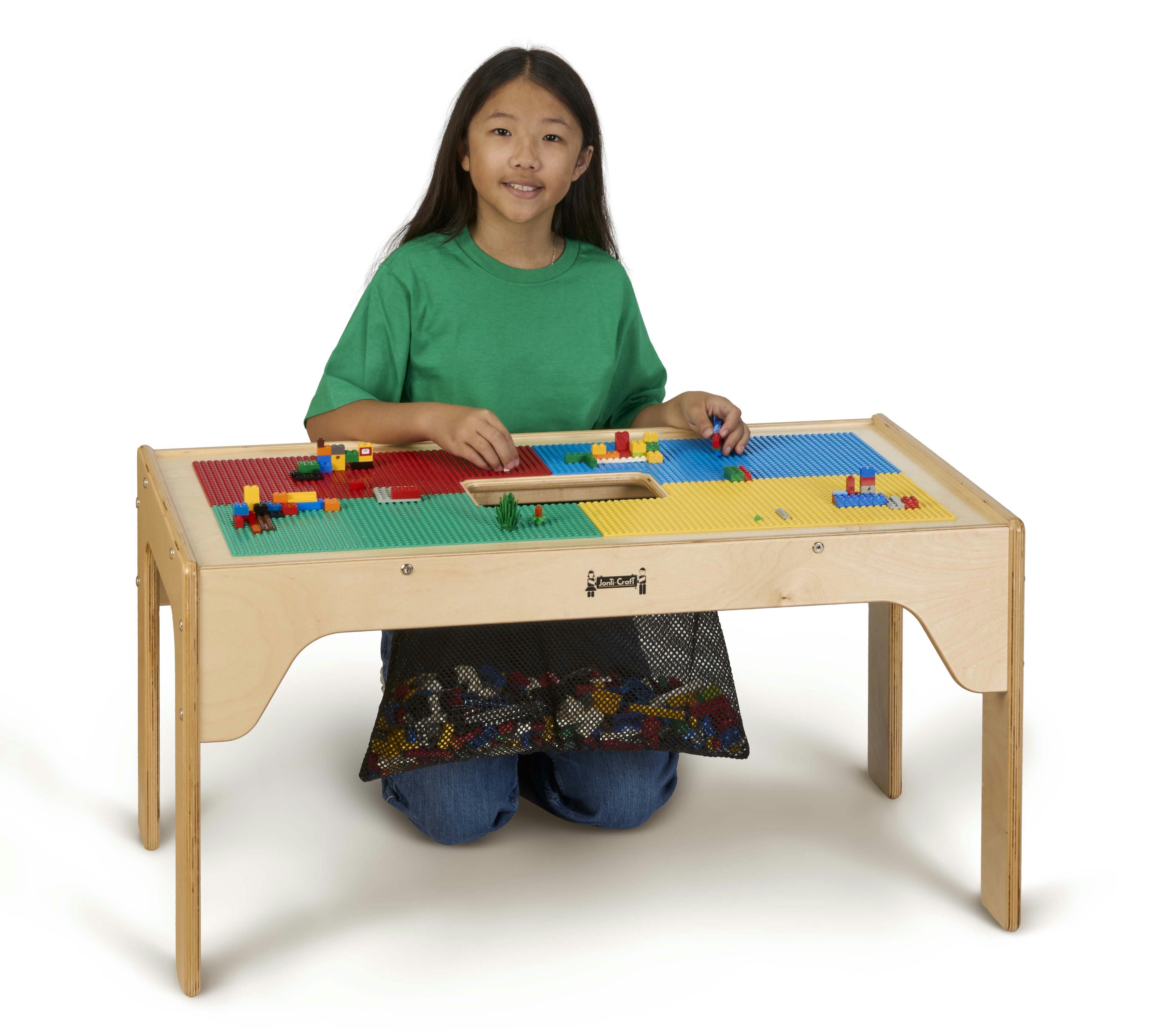 Jonti-Craft® Kids LEGO® Compatible Wood Rectangle Storage Table