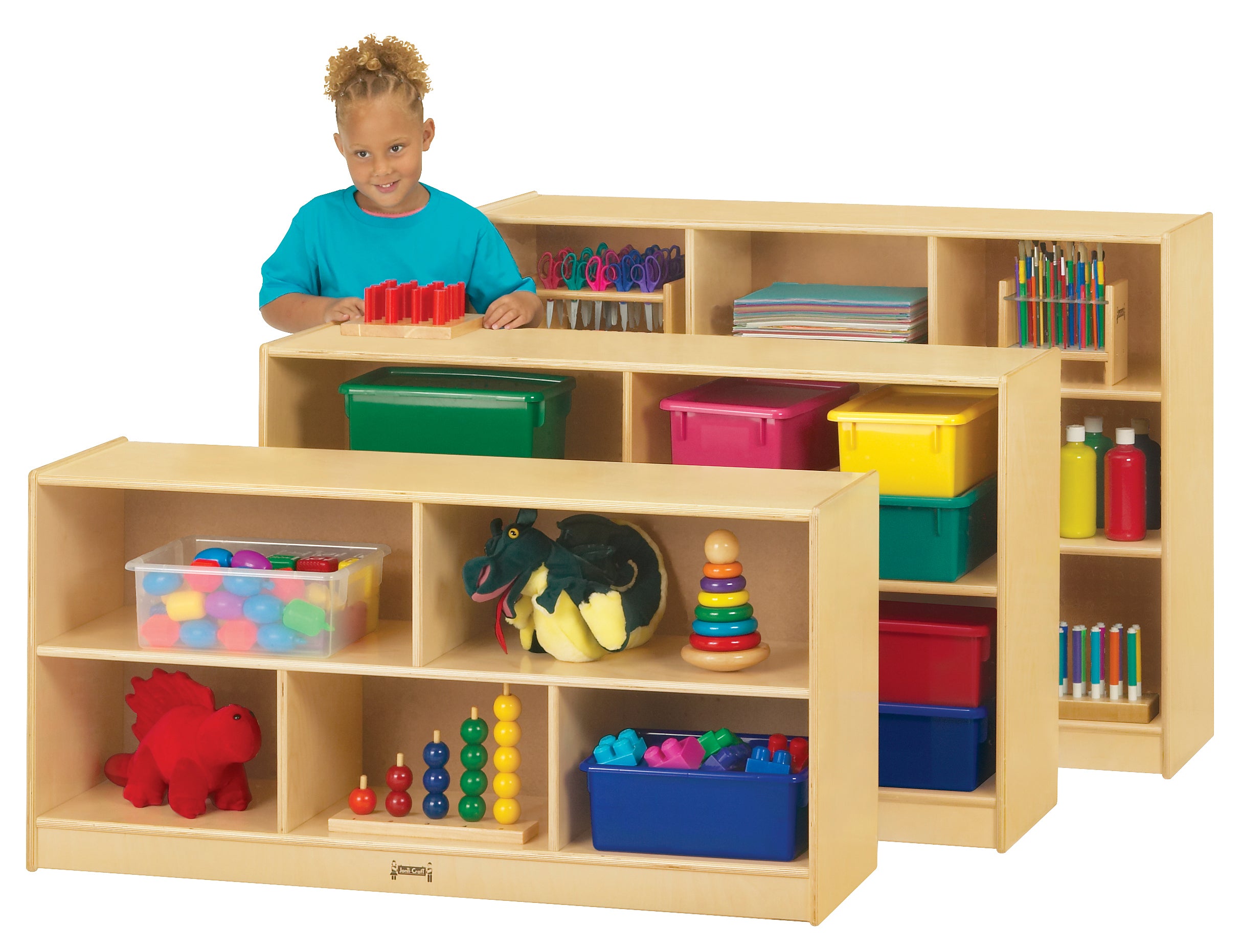 Jonti-Craft® Toddler Single Mobile Storage Unit