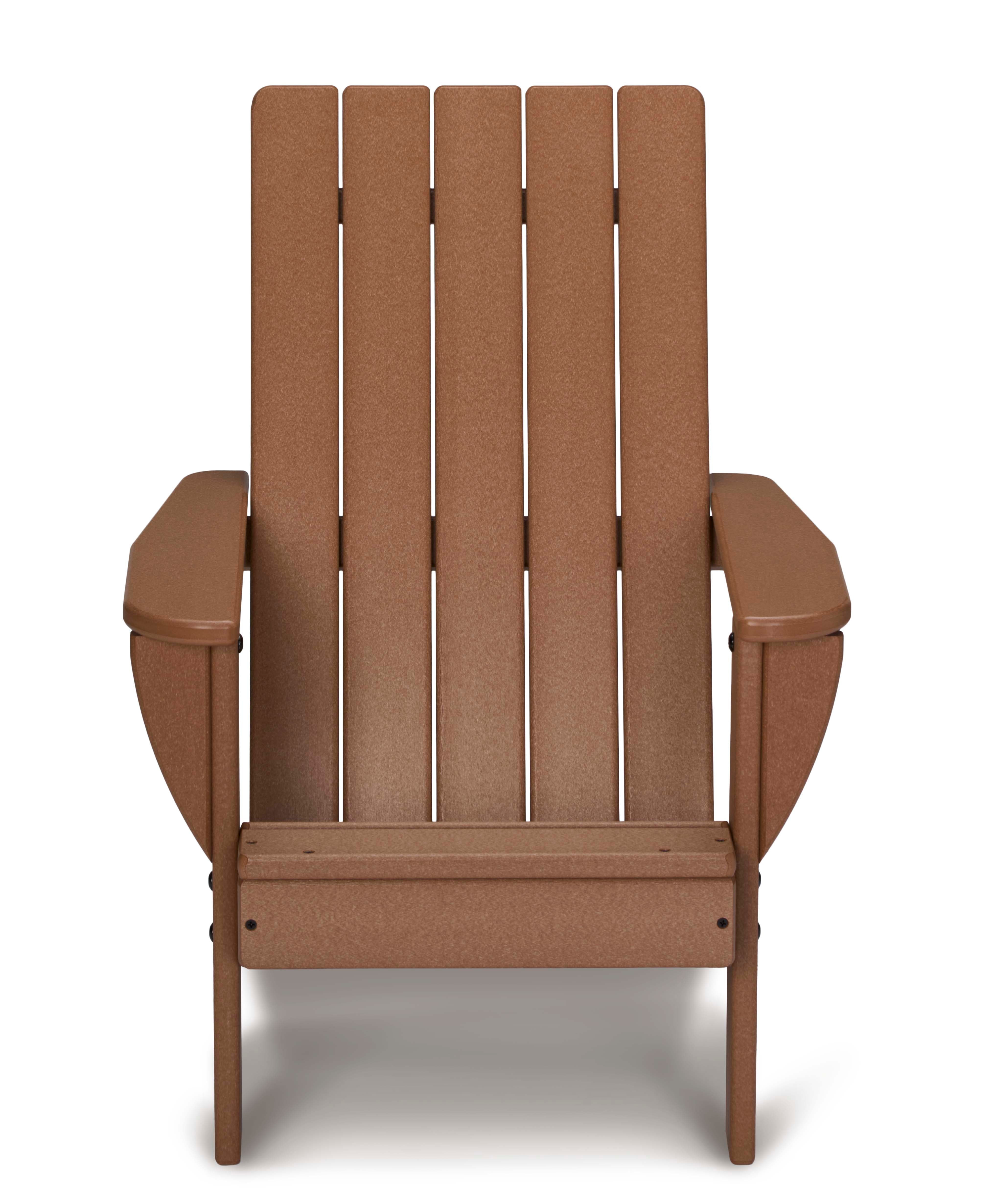 EverPlay® EverPlay® Kids HDPE Plastic Brown Adirondack Outdoor Patio Chair