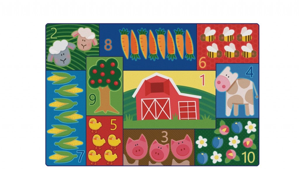 Toddler Farm Counting Rug — SKU 62316
