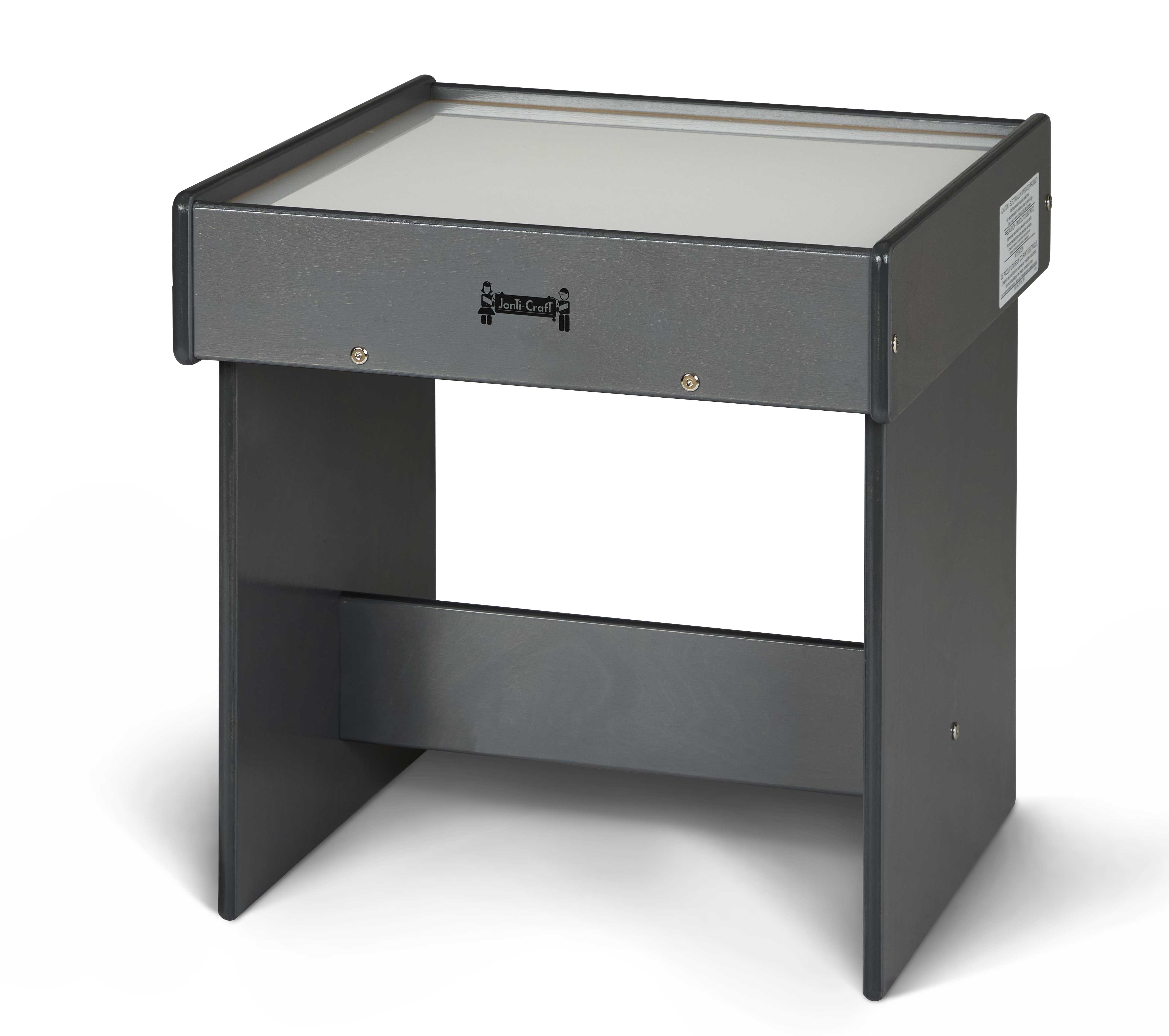 Jonti-Craft® Gray Wood Kids Classroom Light Box Table