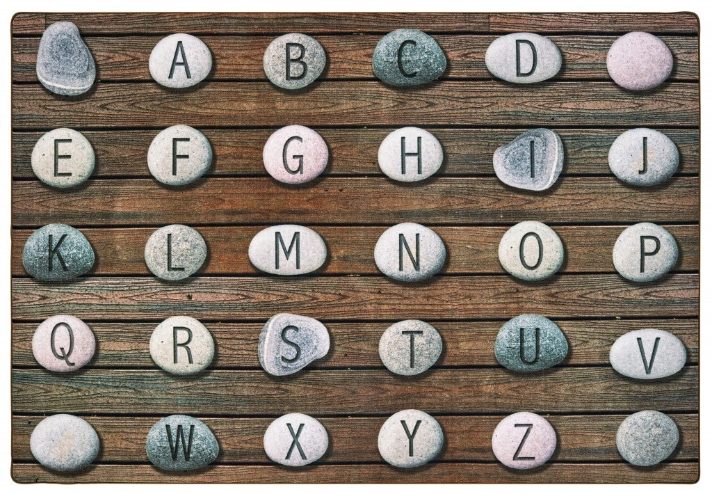 Alphabet Stones Seating Rug — SKU 60218