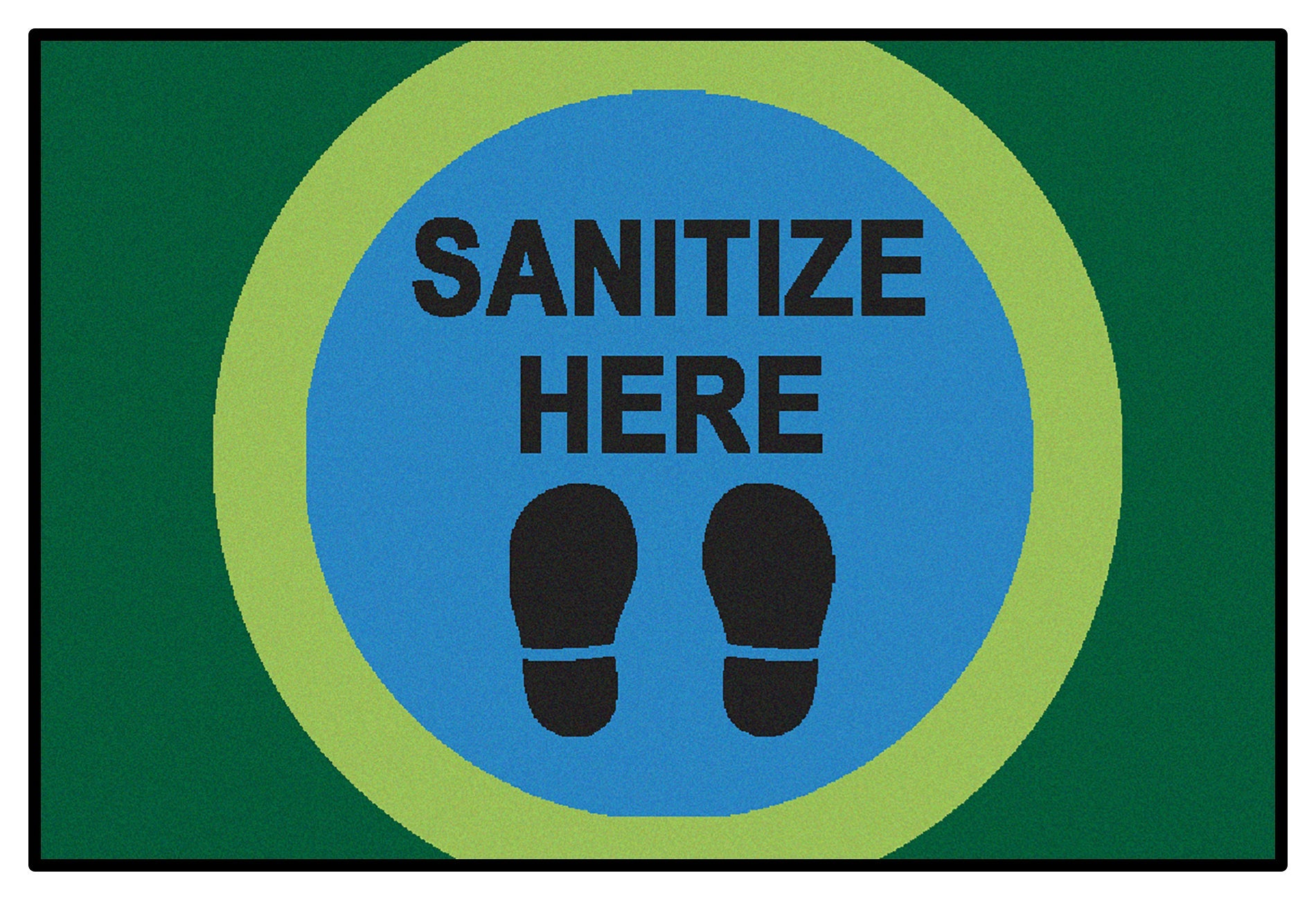 Dot Marks the Spot Sanitize Here Mat — SKU 37.31