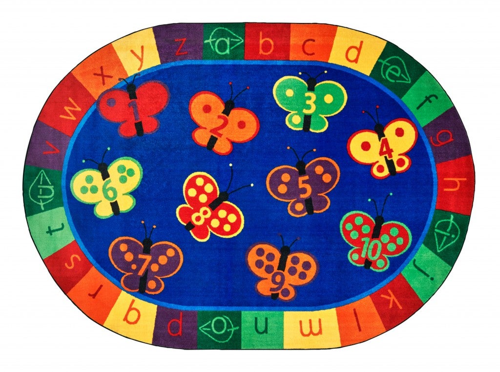 KIDSoft 123 ABC Butterfly Fun Rug — SKU 3506