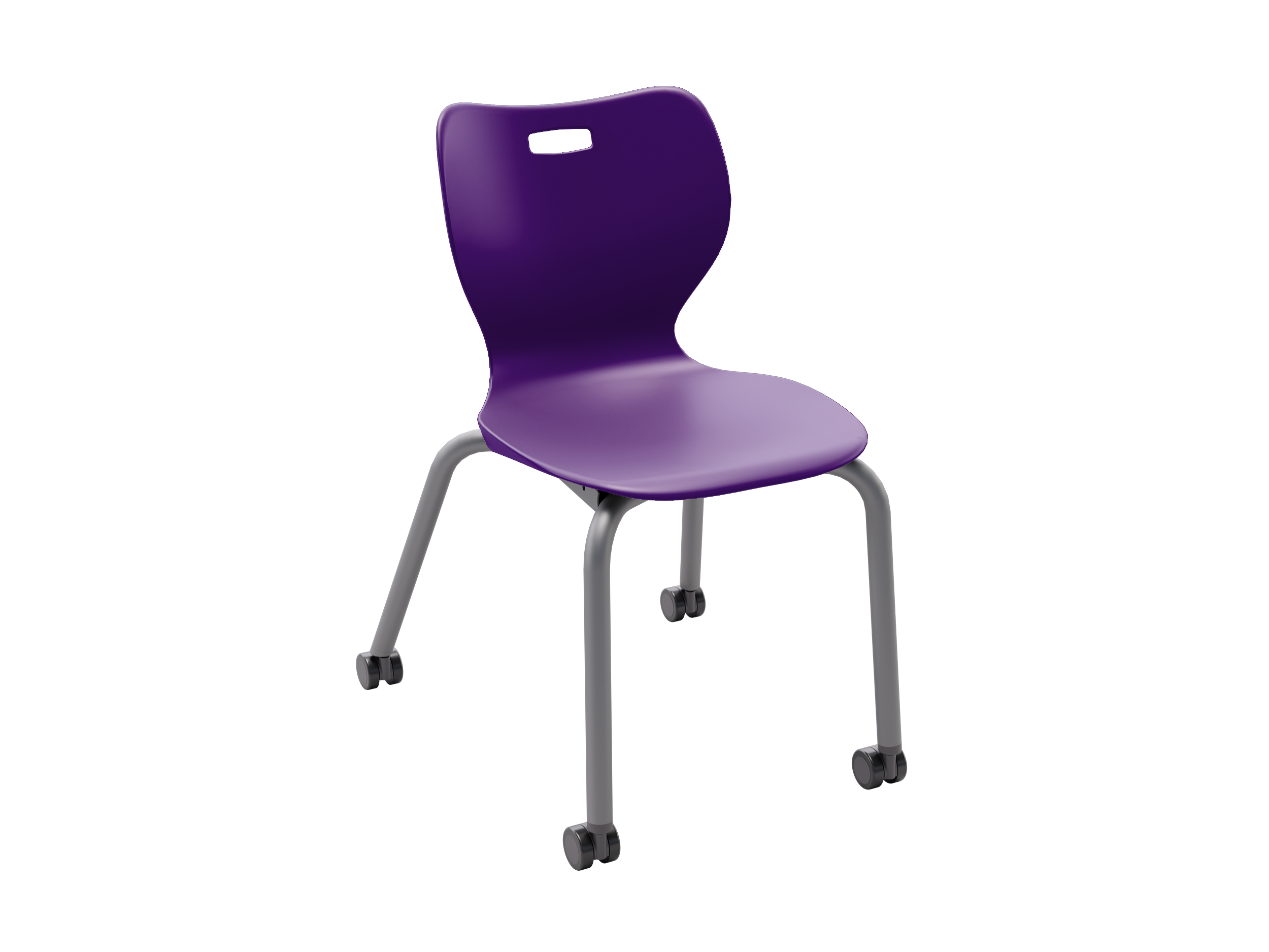 Alphabet Four Leg Caster Chair