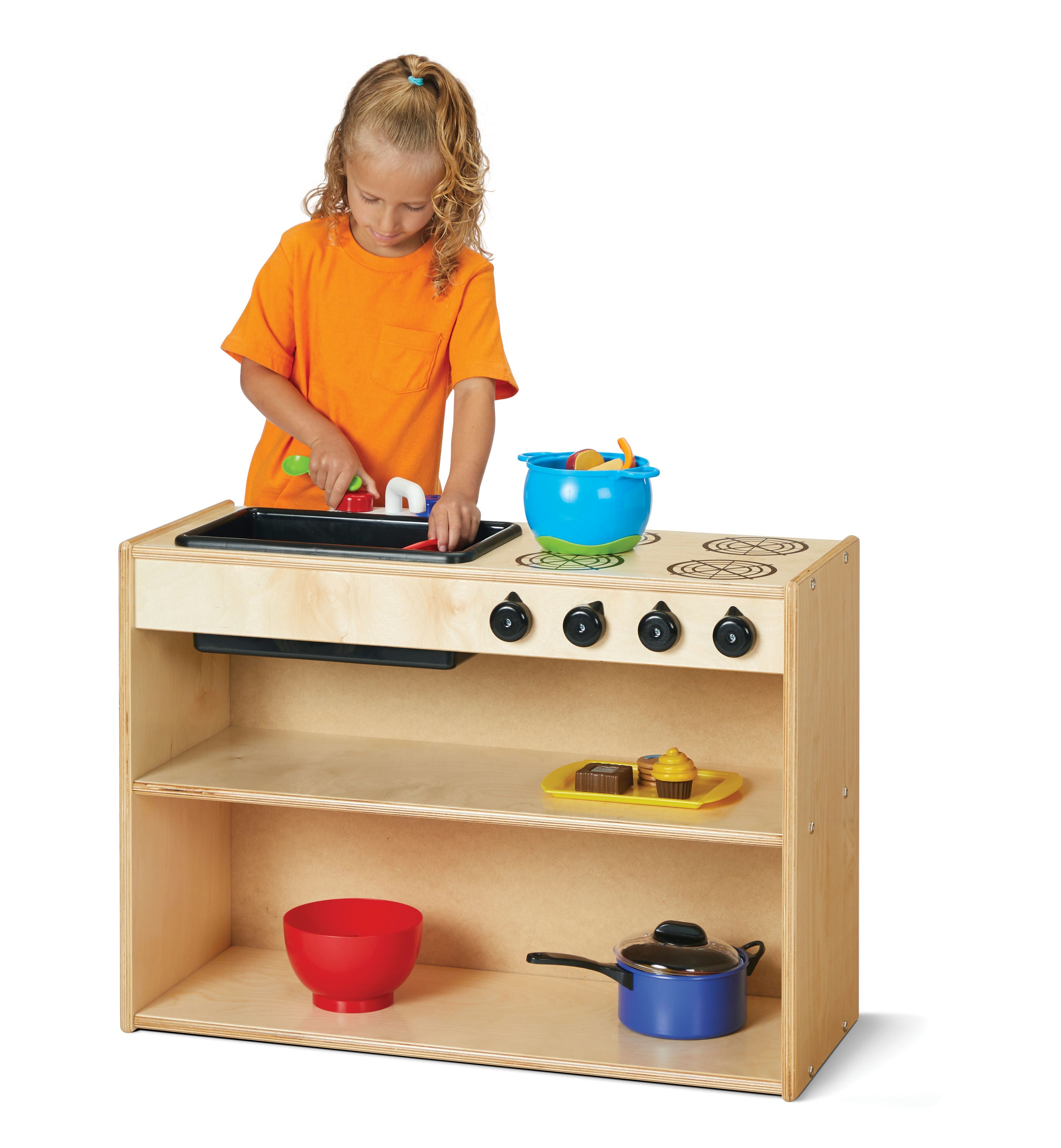Young Time® Kids Wooden Play Kitchenette Set — 7079YT_wkid.jpg