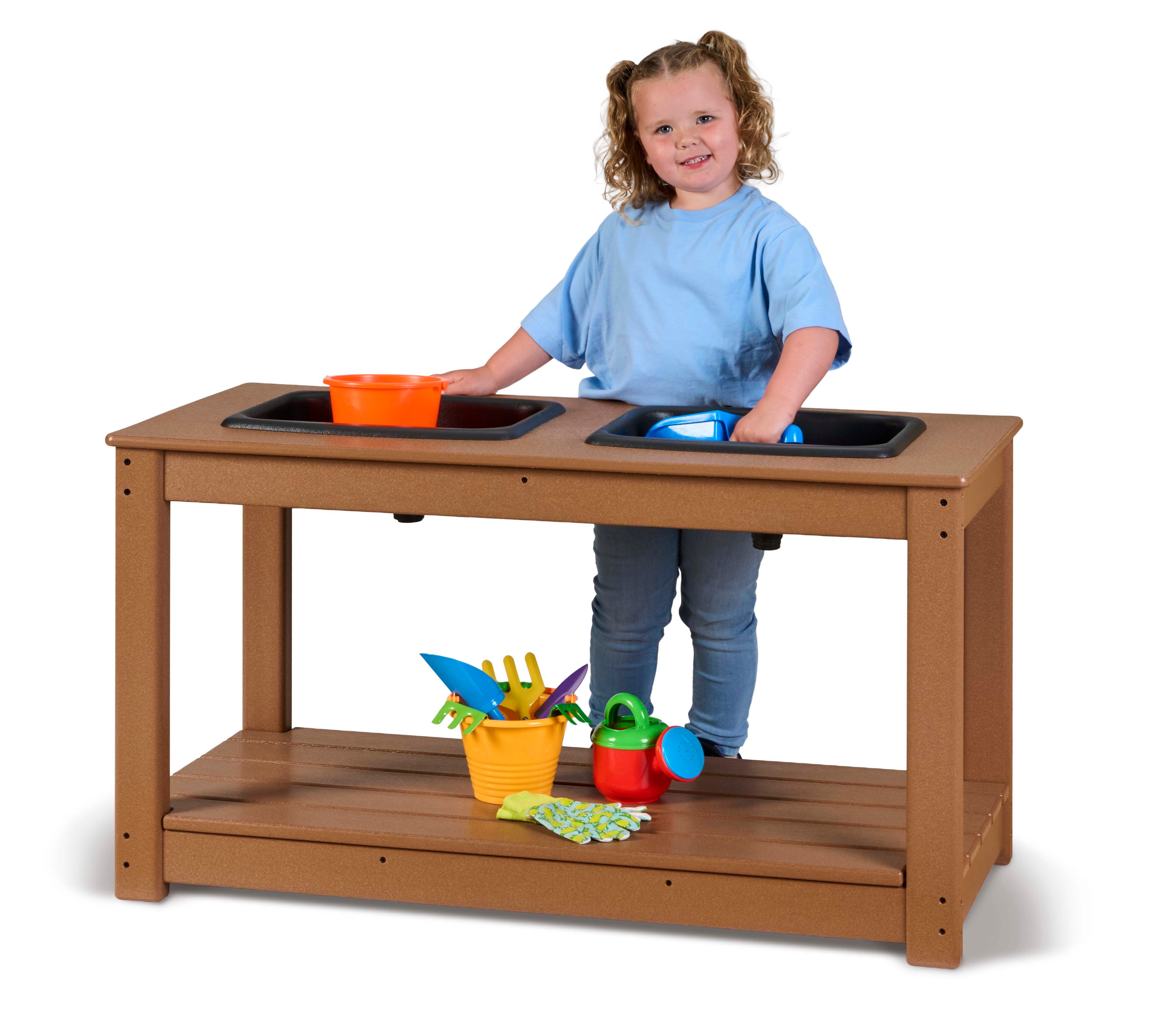 EverPlay® EverPlay® Kids Double Outdoor Sand & Water Sensory Activity Table