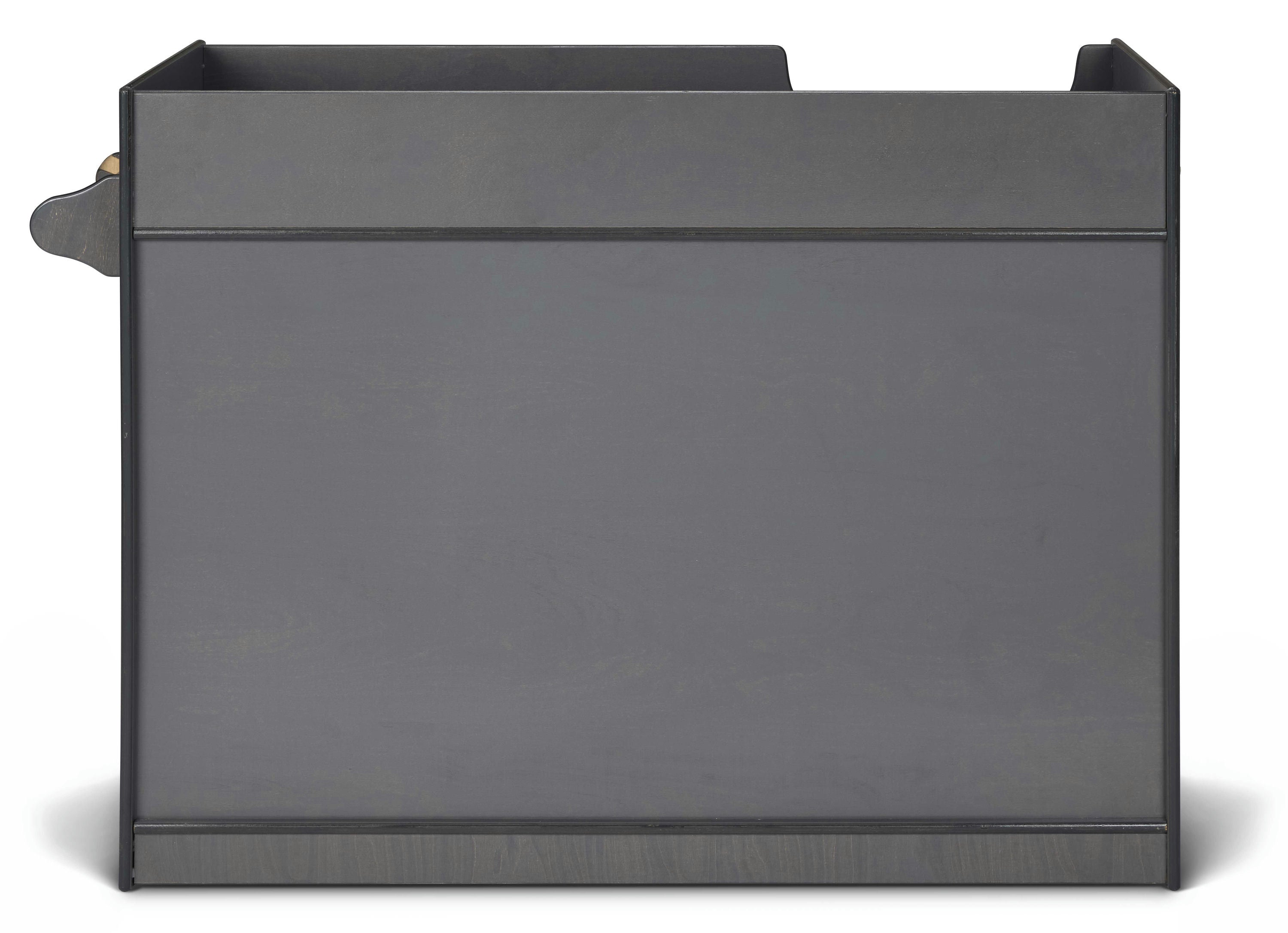 Jonti-Craft® Gray Wooden Diaper Changing Table With Left Stairs