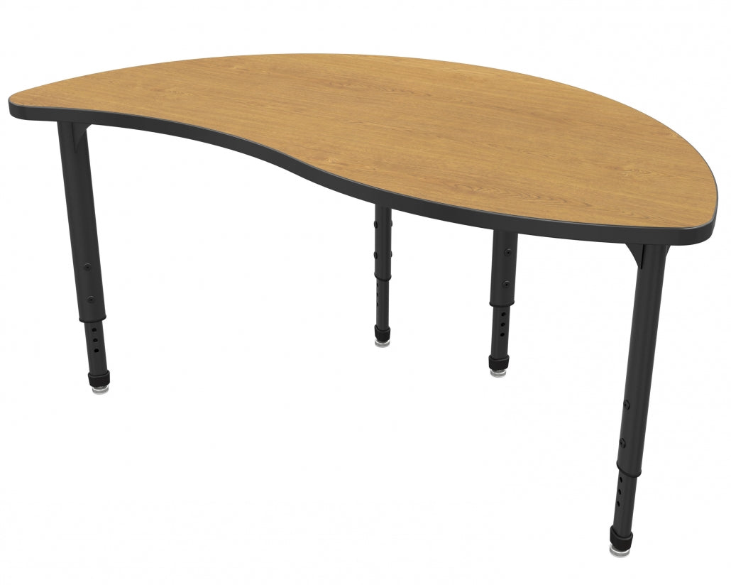 Apex™ Series Wave Half Round Table