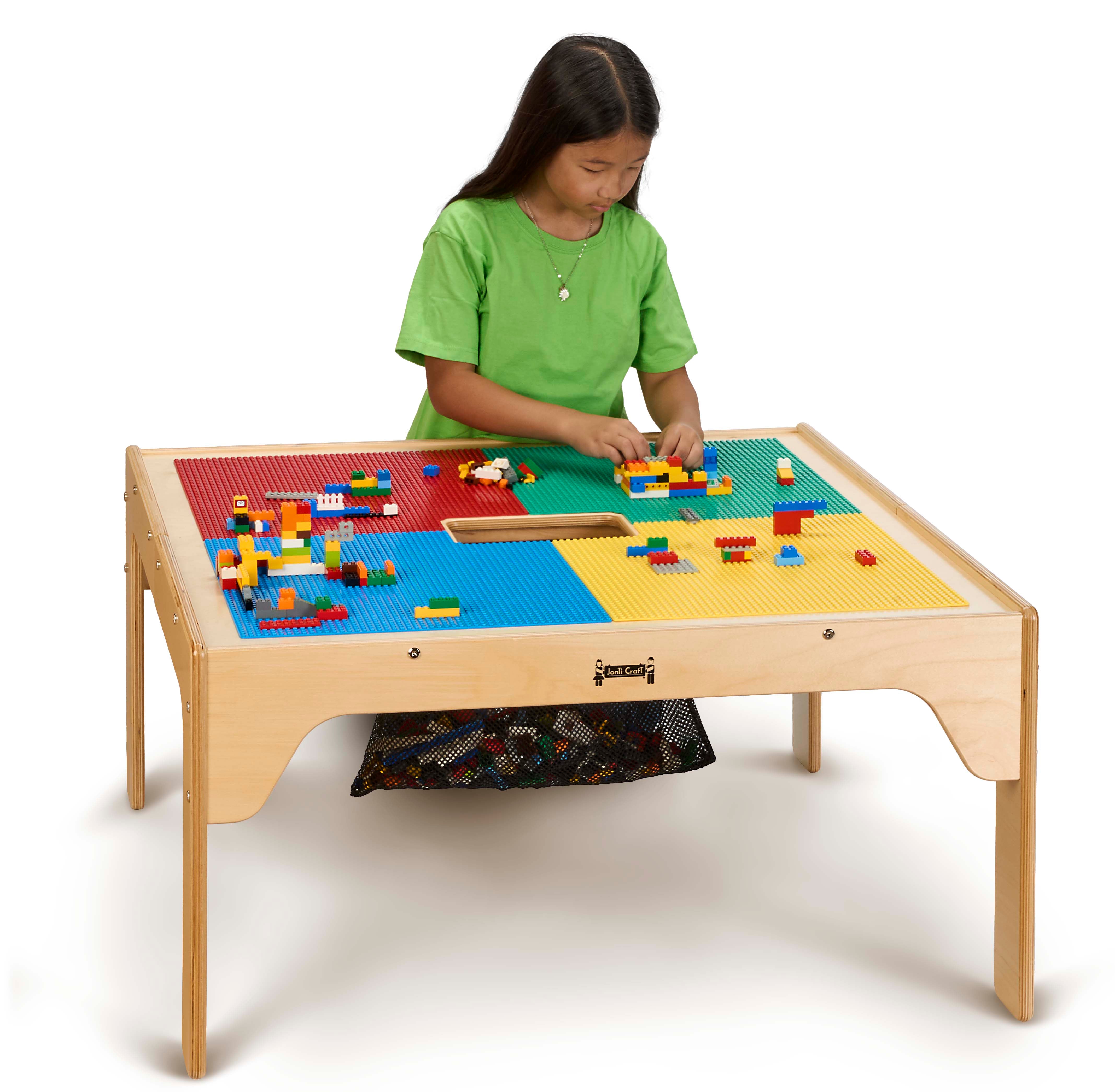 Jonti-Craft® Kids LEGO® Compatible Wood Short Storage Table