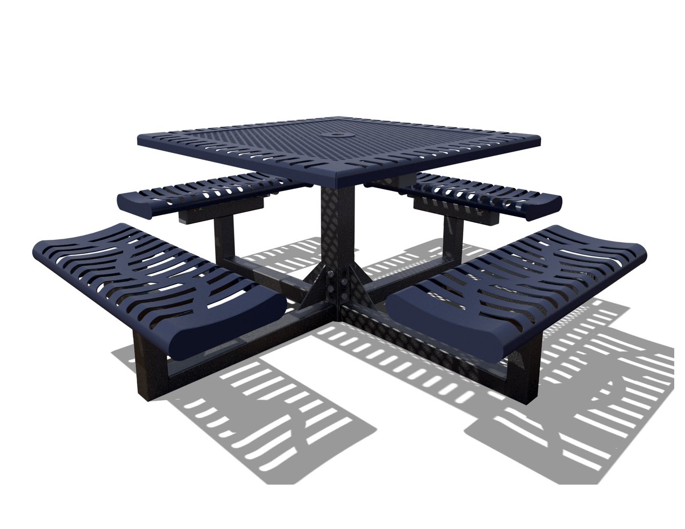 T46CLASSPEDPOR — Classic Square Pedestal Table; manufacturer photo, shown finish may vary