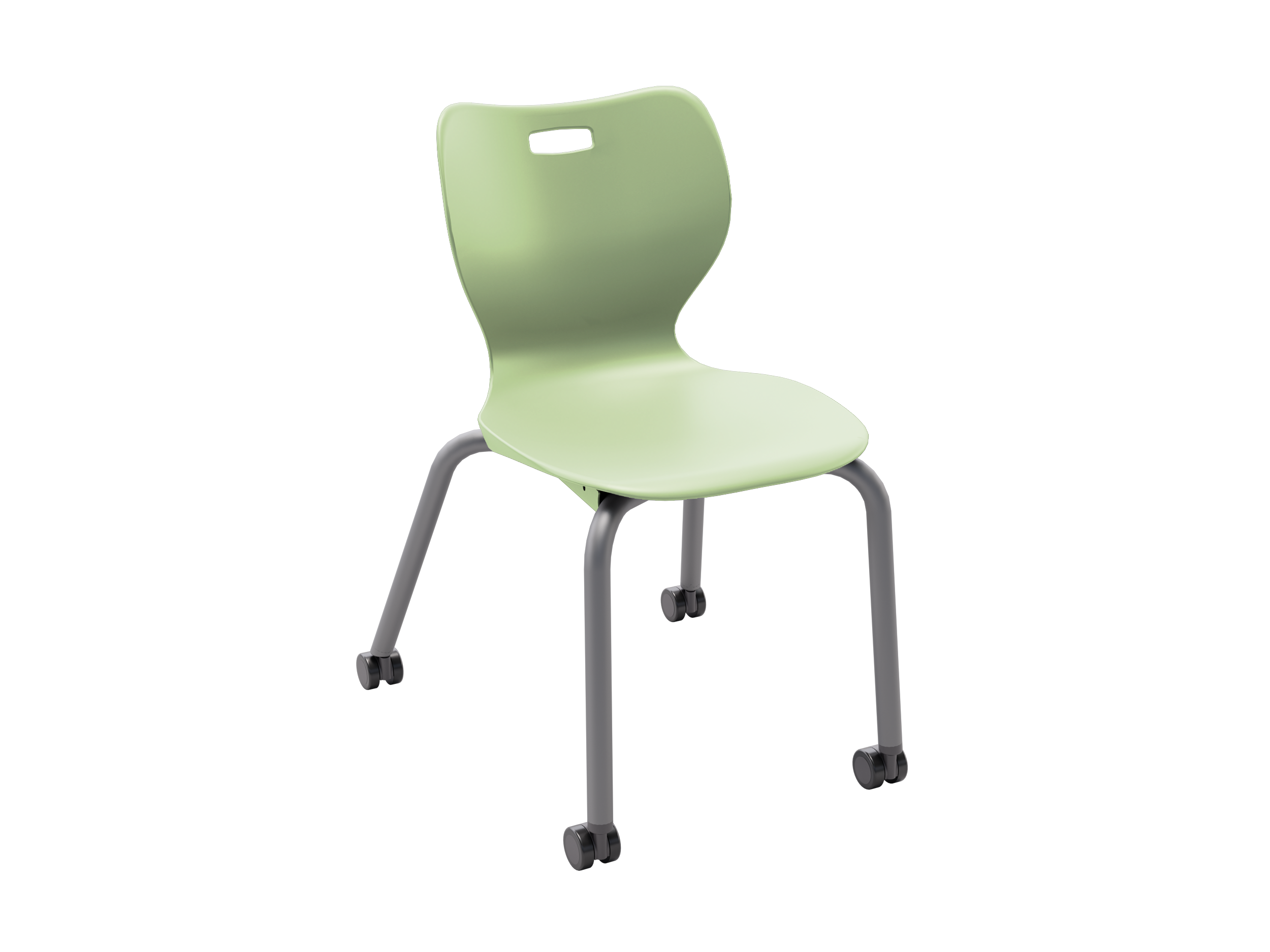 Alphabet Four Leg Caster Chair