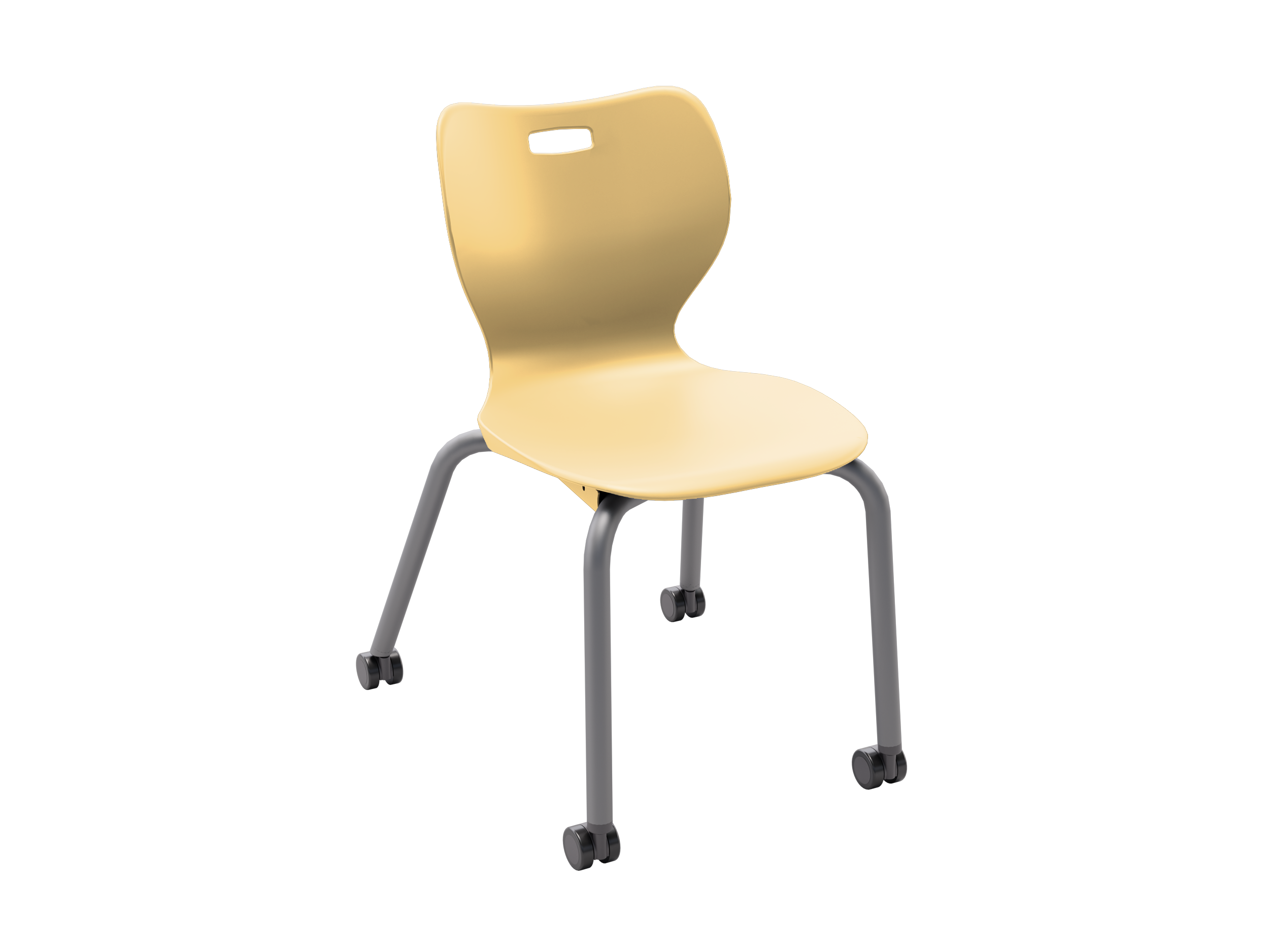 Alphabet Four Leg Caster Chair