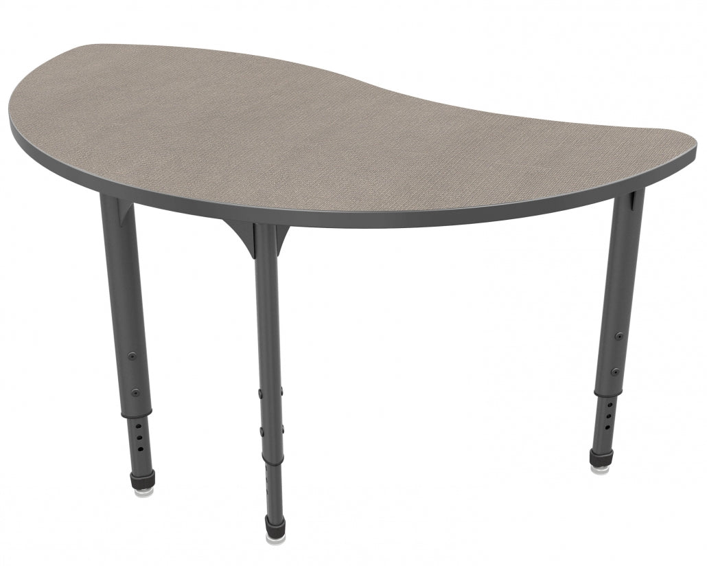 Apex™ Series Wave Half Round Table