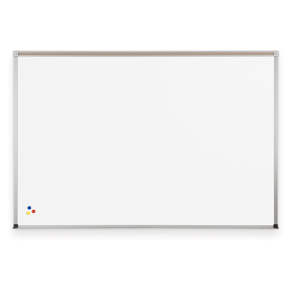 Porcelain Steel Whiteboard – ABC Trim + Map Rail