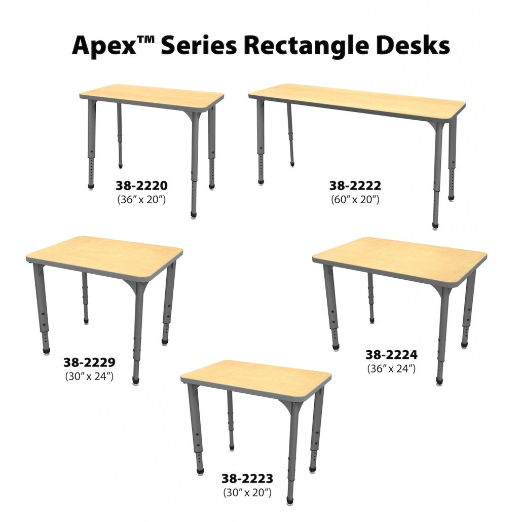 Apex™ Rectangle Student Desks