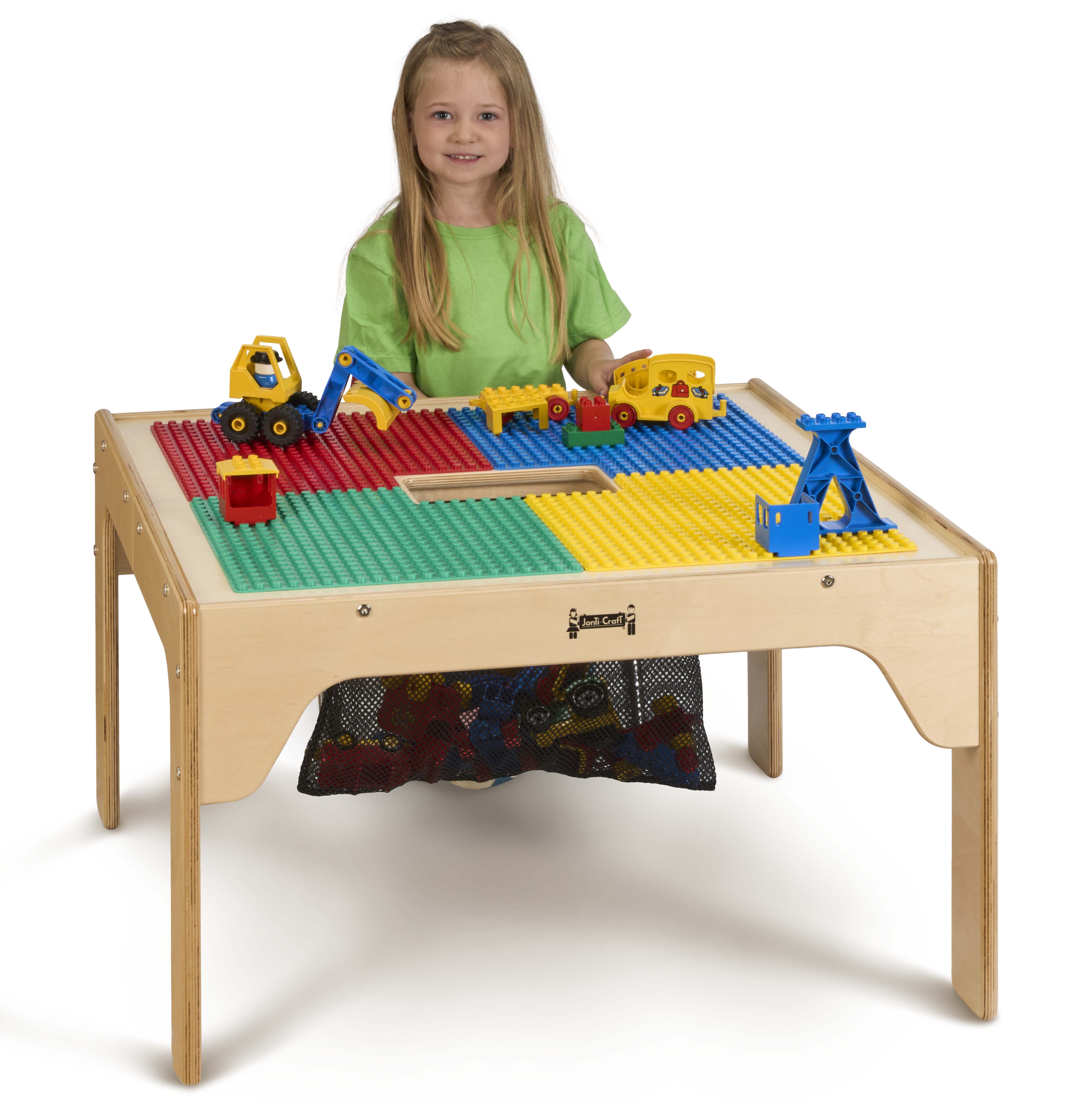Jonti-Craft® Kids DUPLO® Compatible Wood Square Storage Table