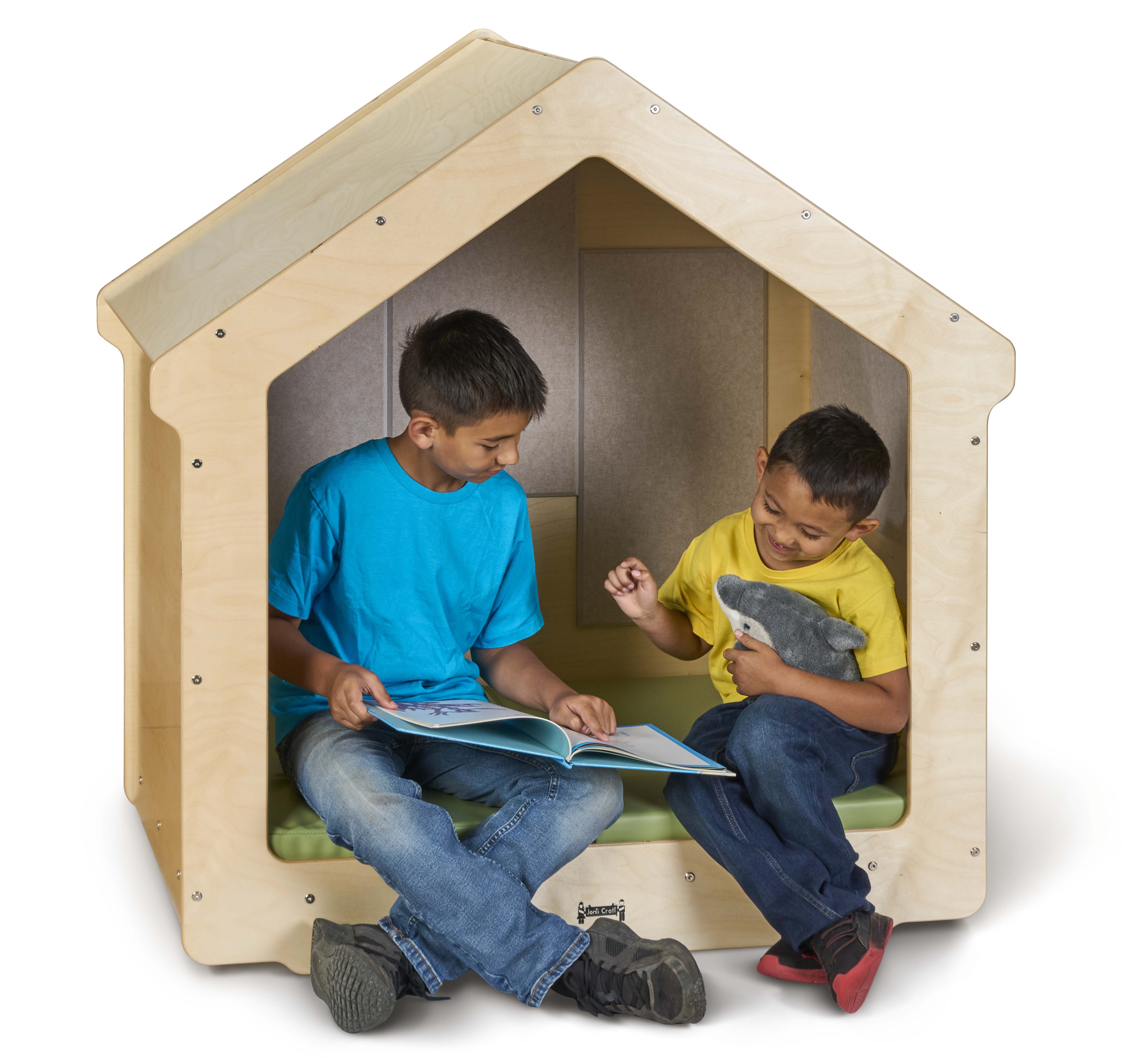 Jonti-Craft® Kids Classroom Wooden Reading Nook With Sound Dampening Panels