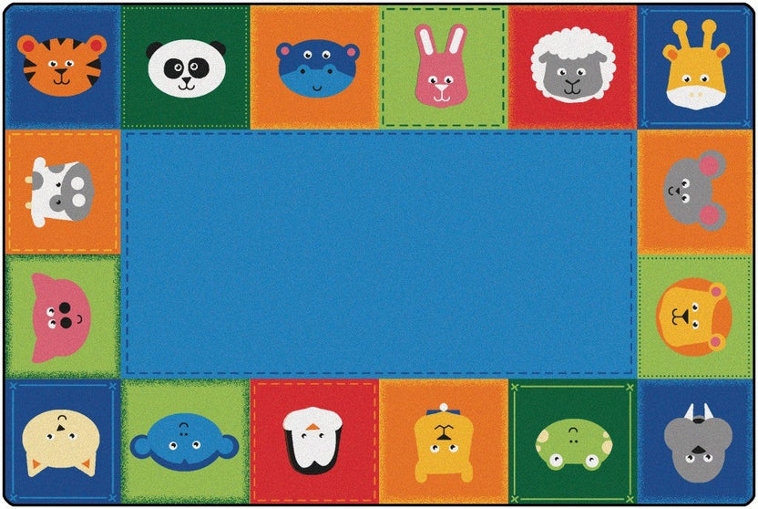 KIDSoft Baby Animals Border Rug - Primary – Add Some Class