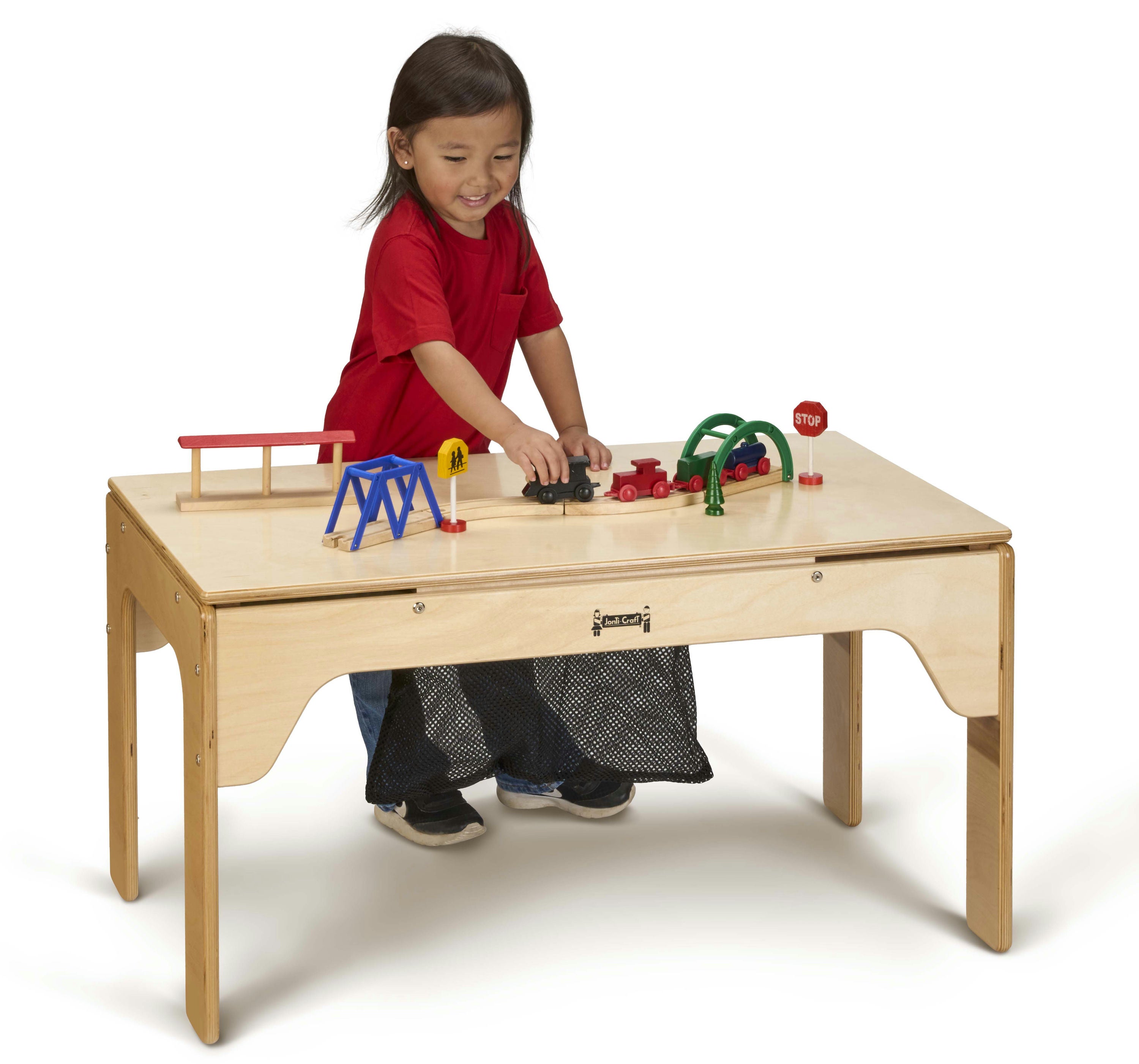 Jonti-Craft® Kids DUPLO® Compatible Wood Rectangle Storage Table
