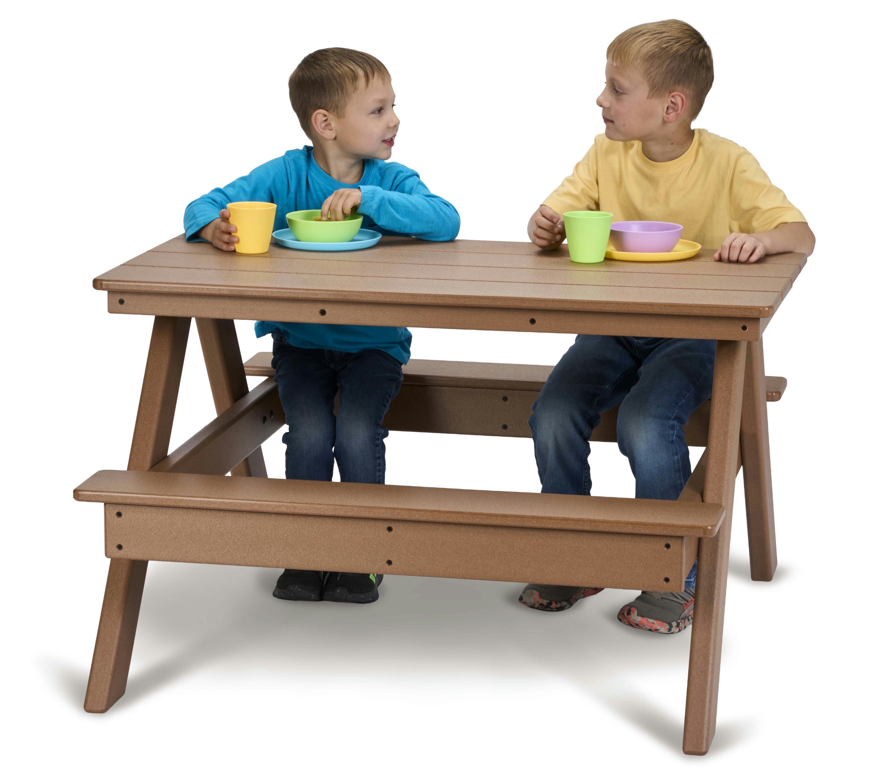 EverPlay® EverPlay® Kids HDPE Plastic Outdoor Patio Picnic Bench Table
