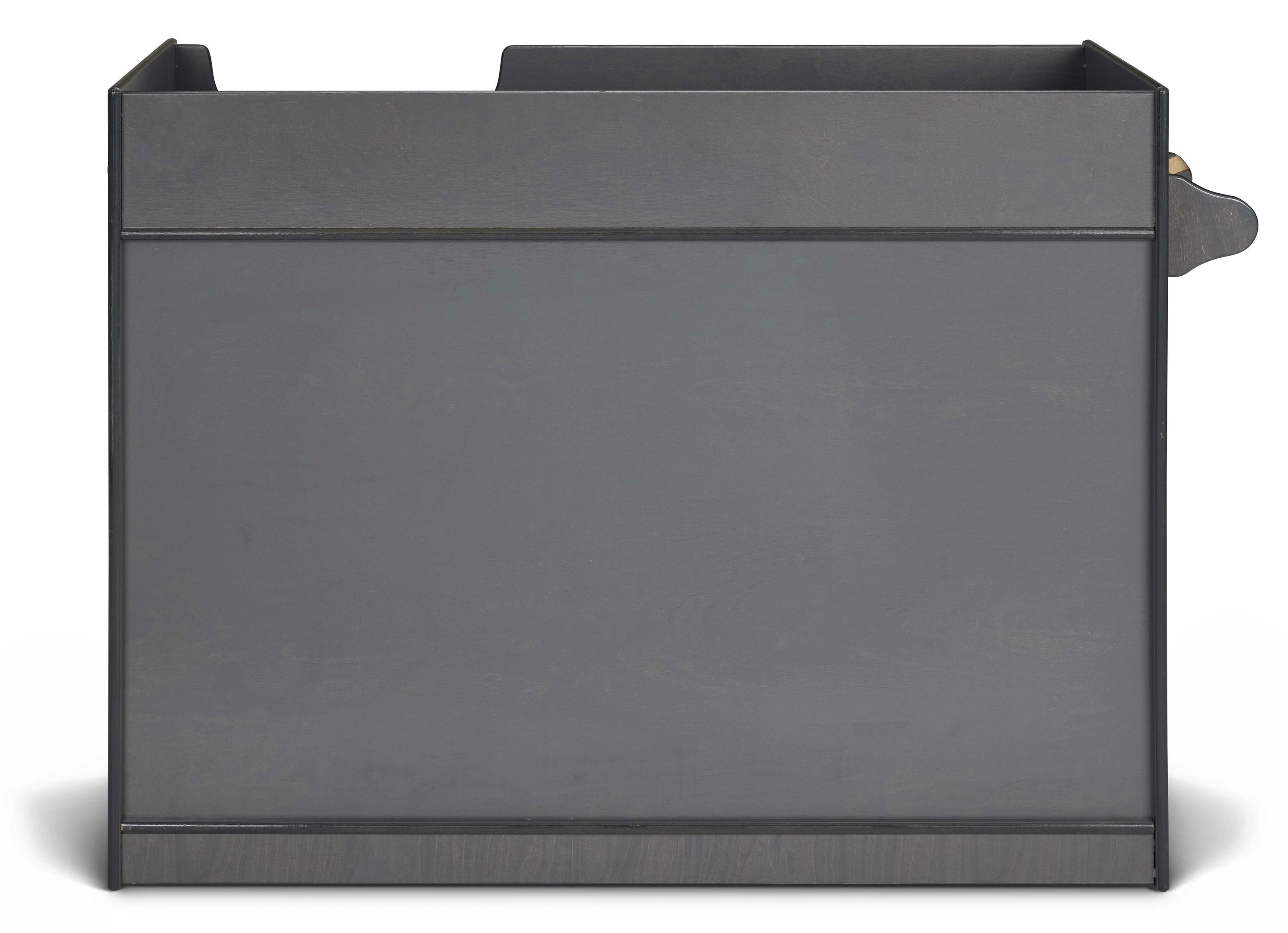 Jonti-Craft® Gray Wooden Diaper Changing Table With Right Stairs
