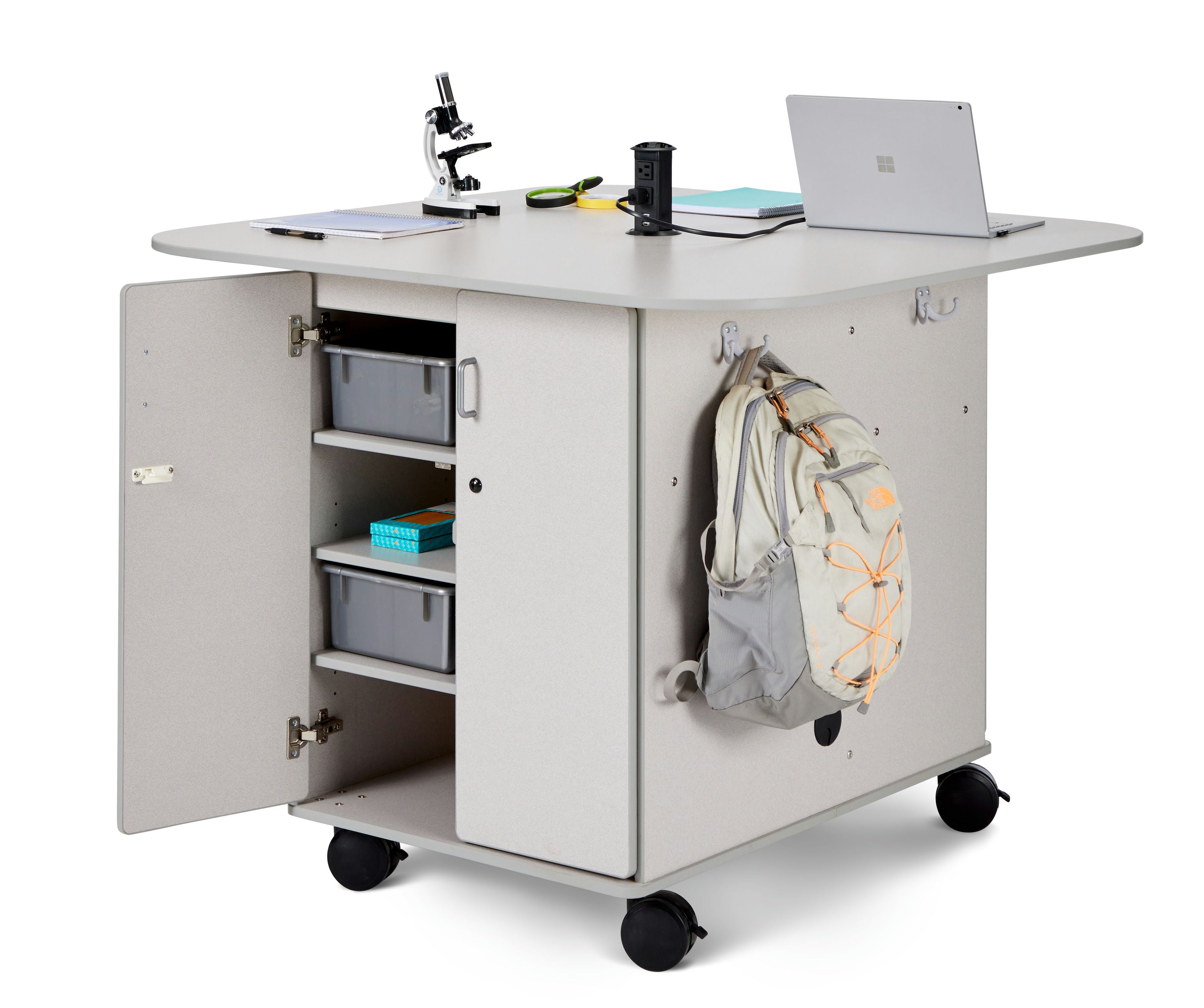 Rainbow Accents® Gray Counter Height Classroom STEM Table