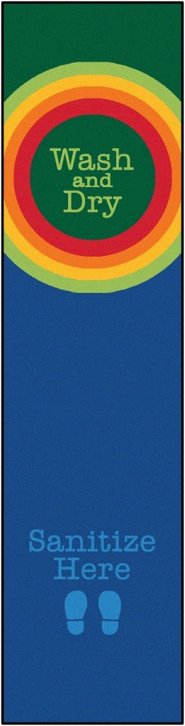Rainbow Dot Sanitize Here Runner — SKU 38.73