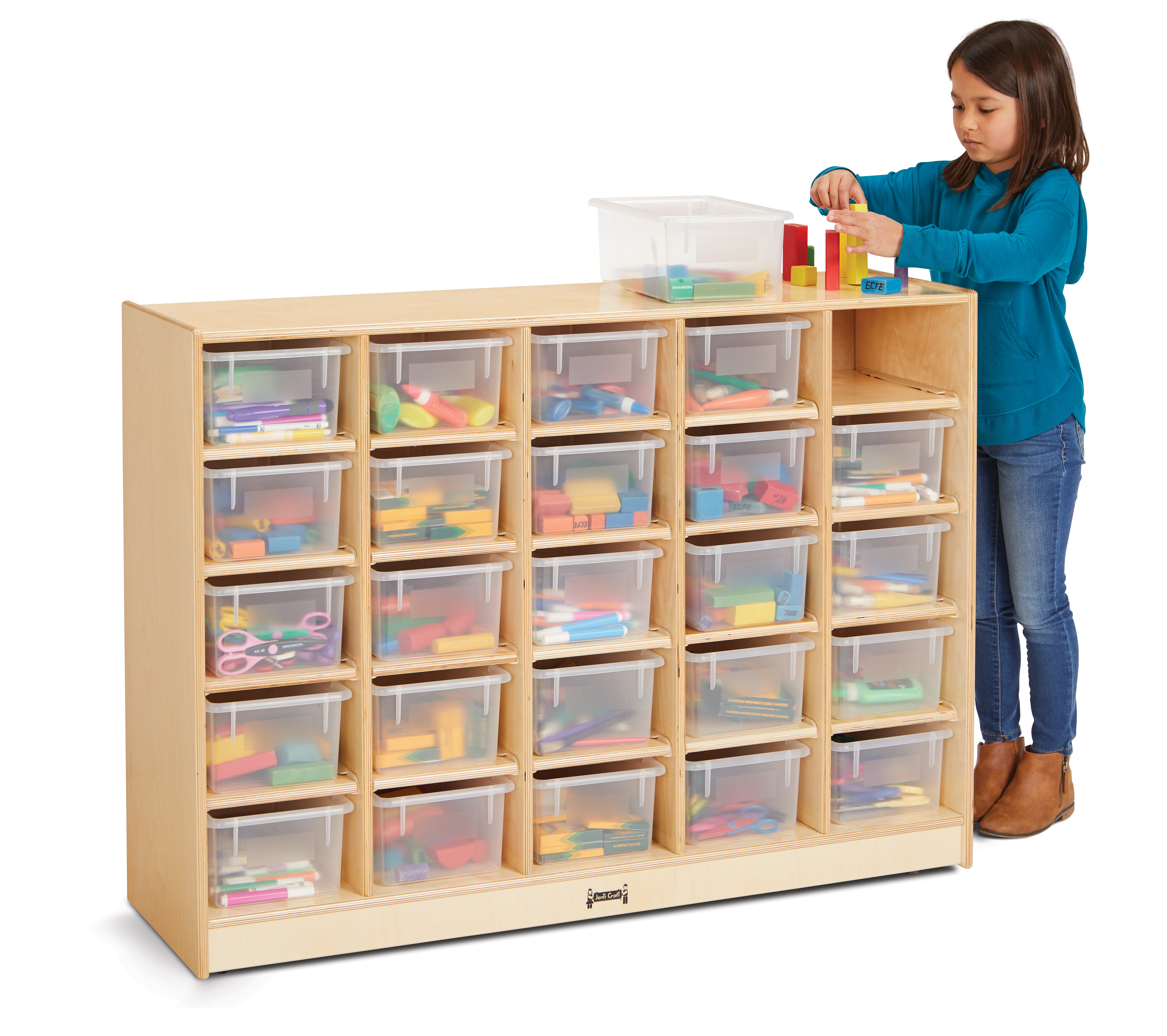 Jonti-Craft® 25 Cubbie-Tray Mobile Storage — 04260JC_wkid.jpg