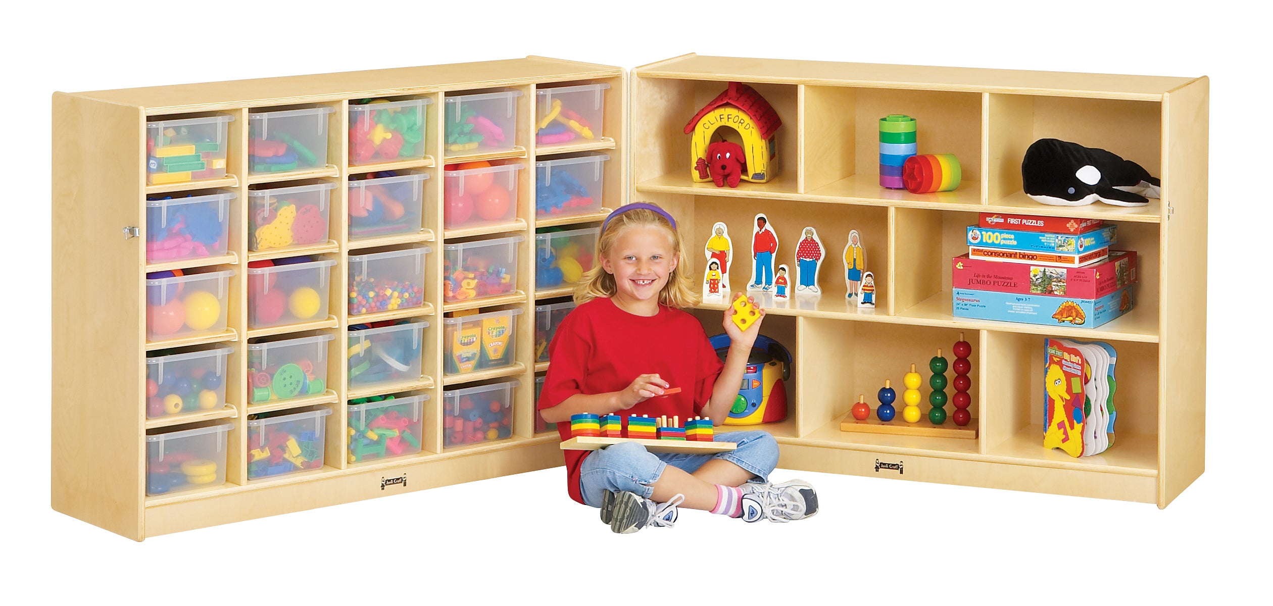 Jonti-Craft® 25 Cubbie-Tray Mobile Fold-n-Lock — 04280JC_wkid.jpg
