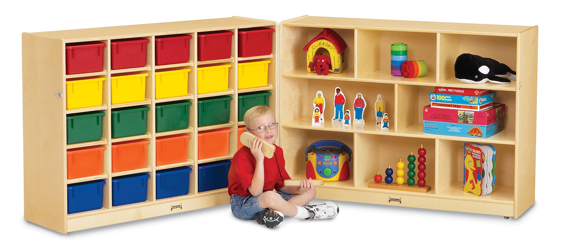Jonti-Craft® 25 Cubbie-Tray Mobile Fold-n-Lock — 0428JC_wkid.jpg
