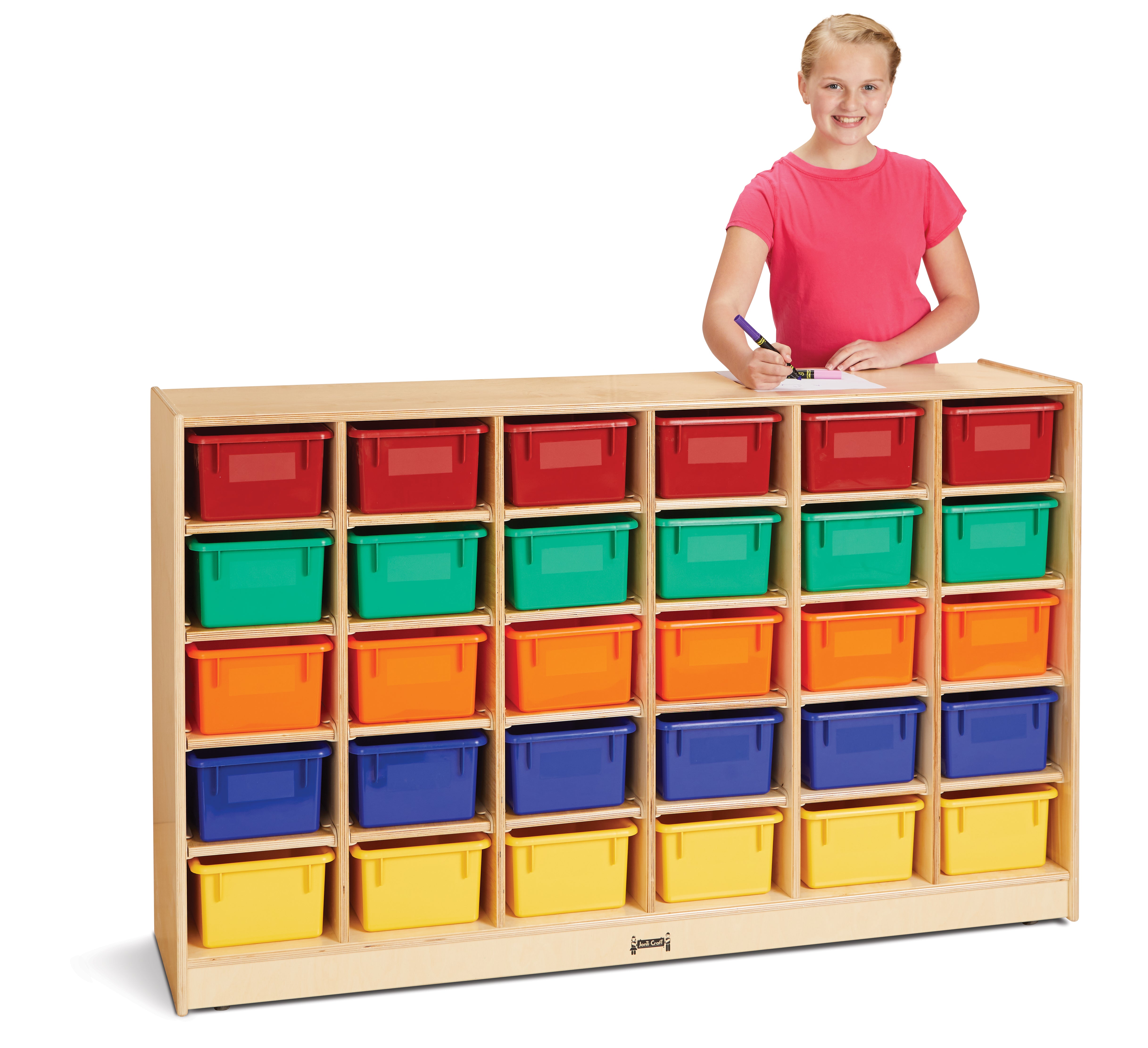 Jonti-Craft® 30 Cubbie-Tray Mobile Storage — 0431JC_wkid.jpg