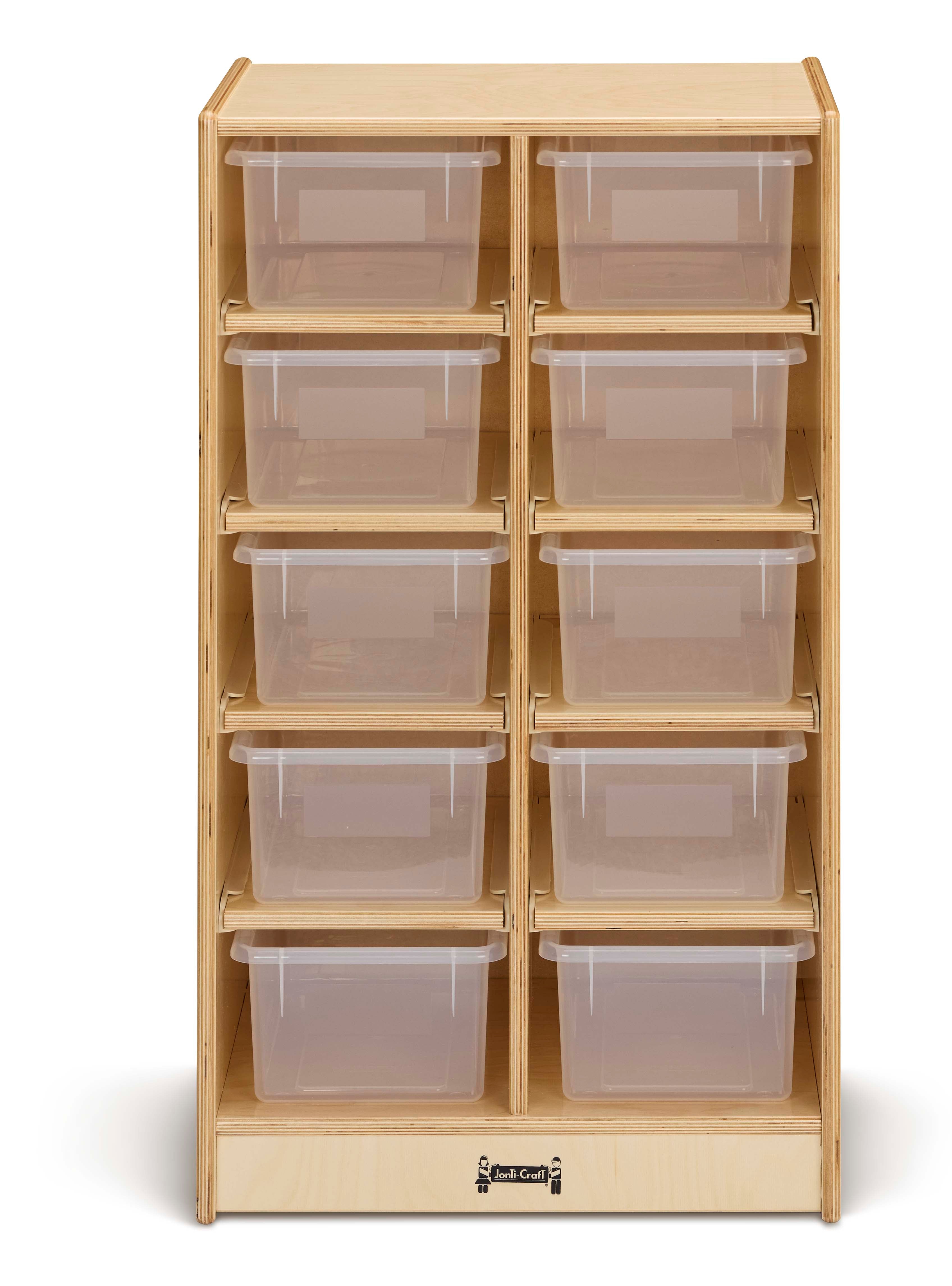 Jonti-Craft® 10 Cubbie-Tray Mobile Unit — 06110JC_front.jpg
