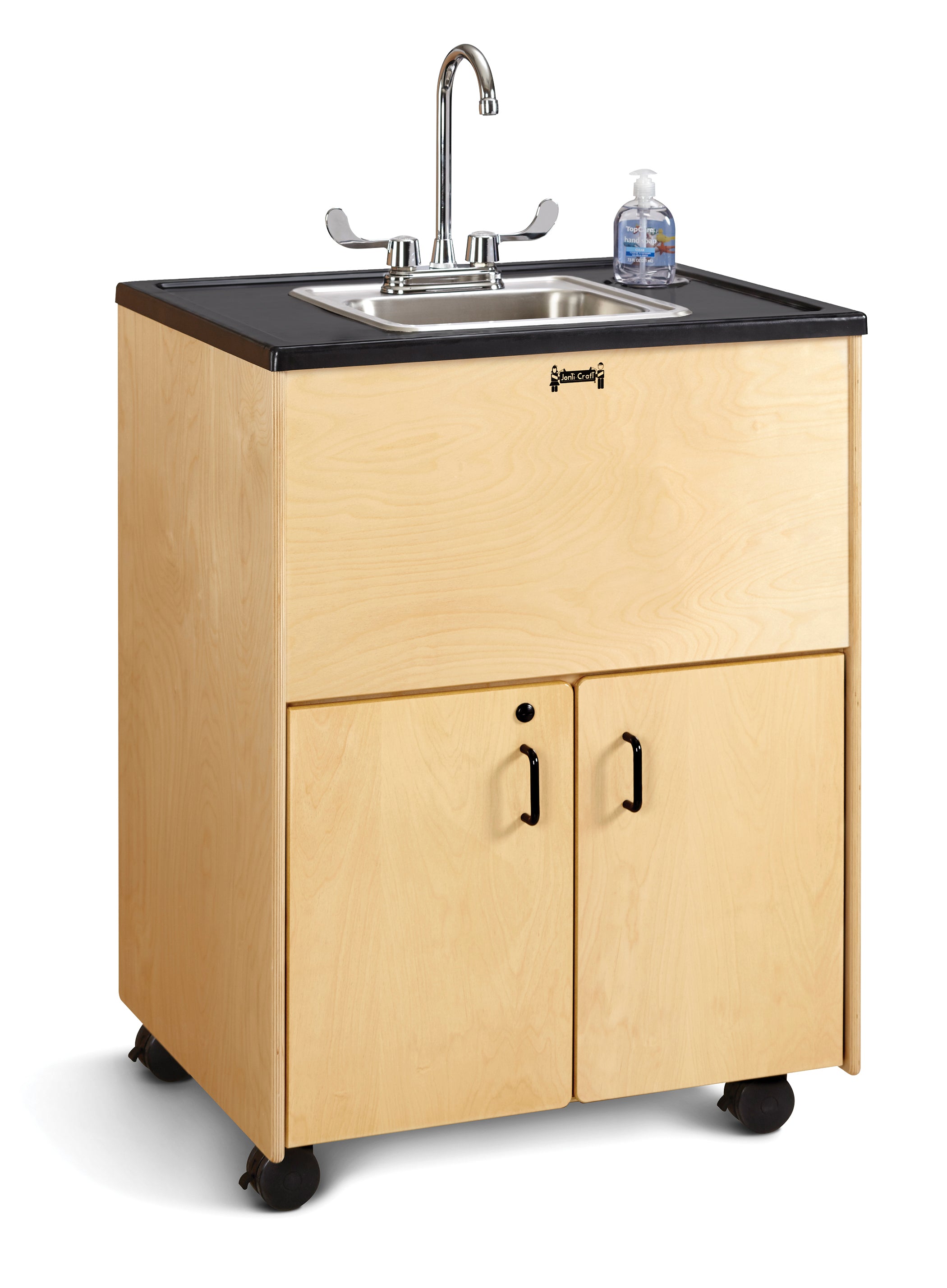 Jonti-Craft® Clean Hands Helper Portable Sink - 38" Counter - Stainless Steel Sink - Plumbing Required — 1373JC.jpg
