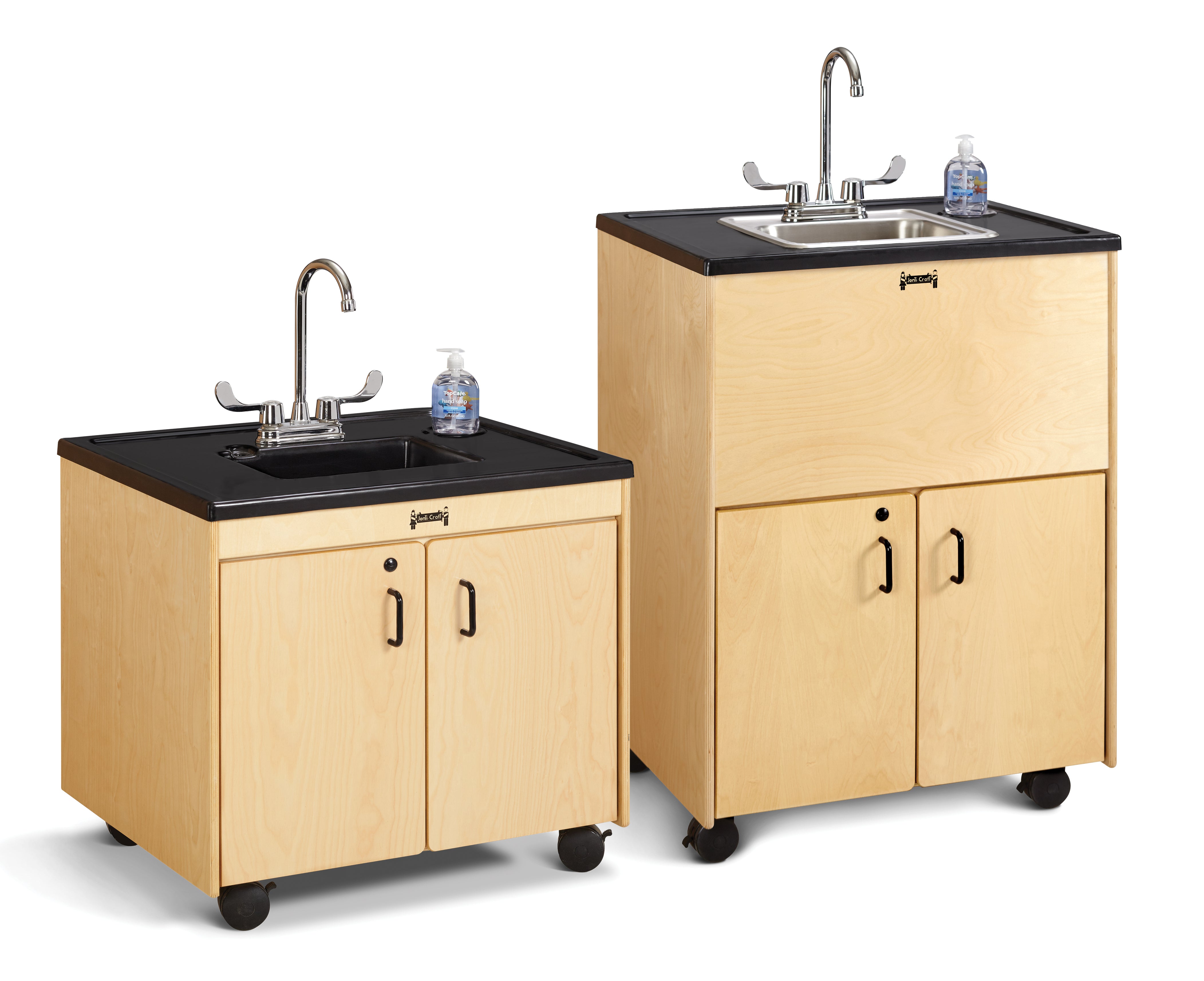 Jonti-Craft® Clean Hands Helper Portable Sink - 38" Counter - Stainless Steel Sink - Plumbing Required — 1370JC_1373JC.jpg