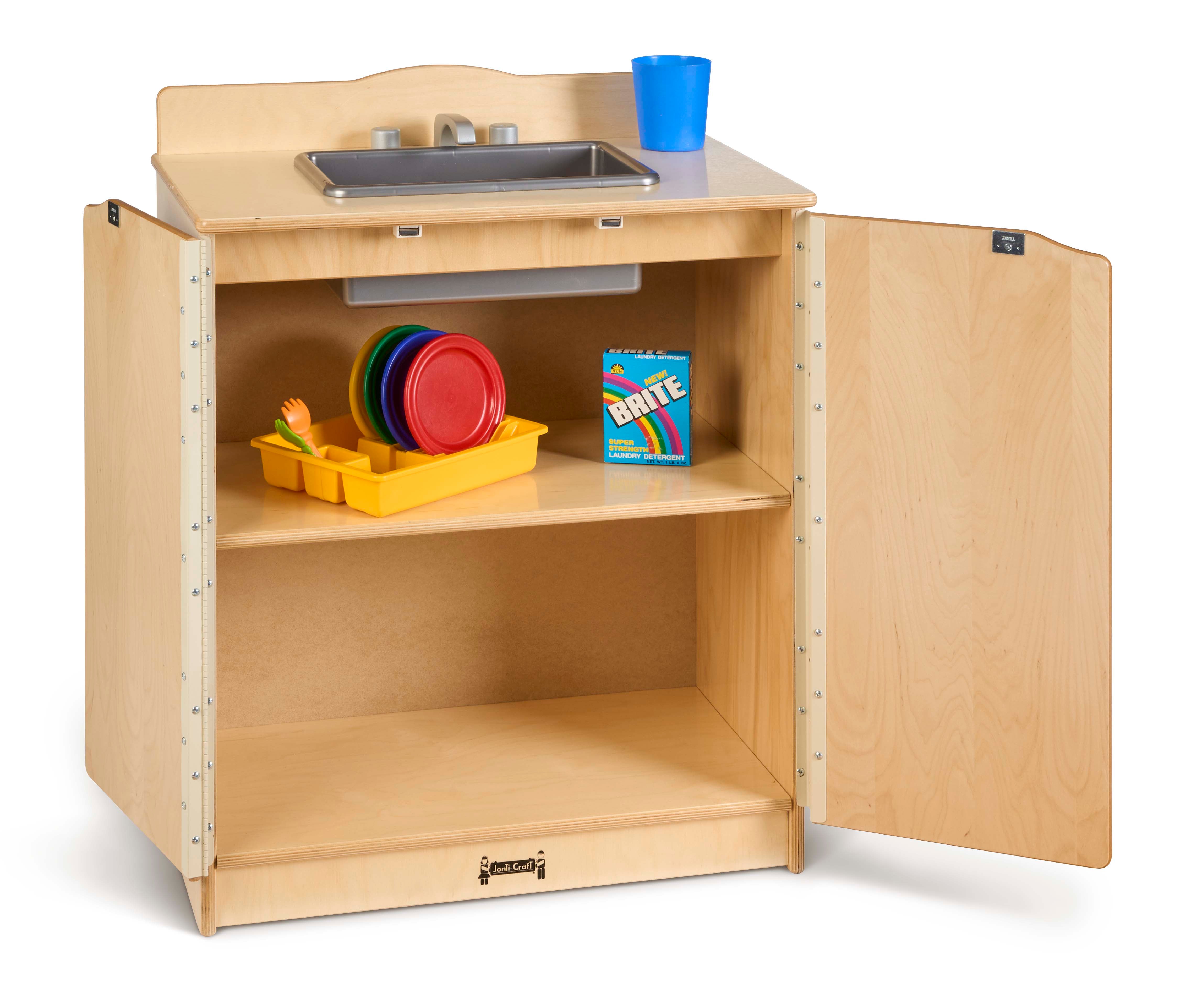 Jonti-Craft® Culinary Creations Play Kitchen Sink — 2408SA_wprops_open.jpg