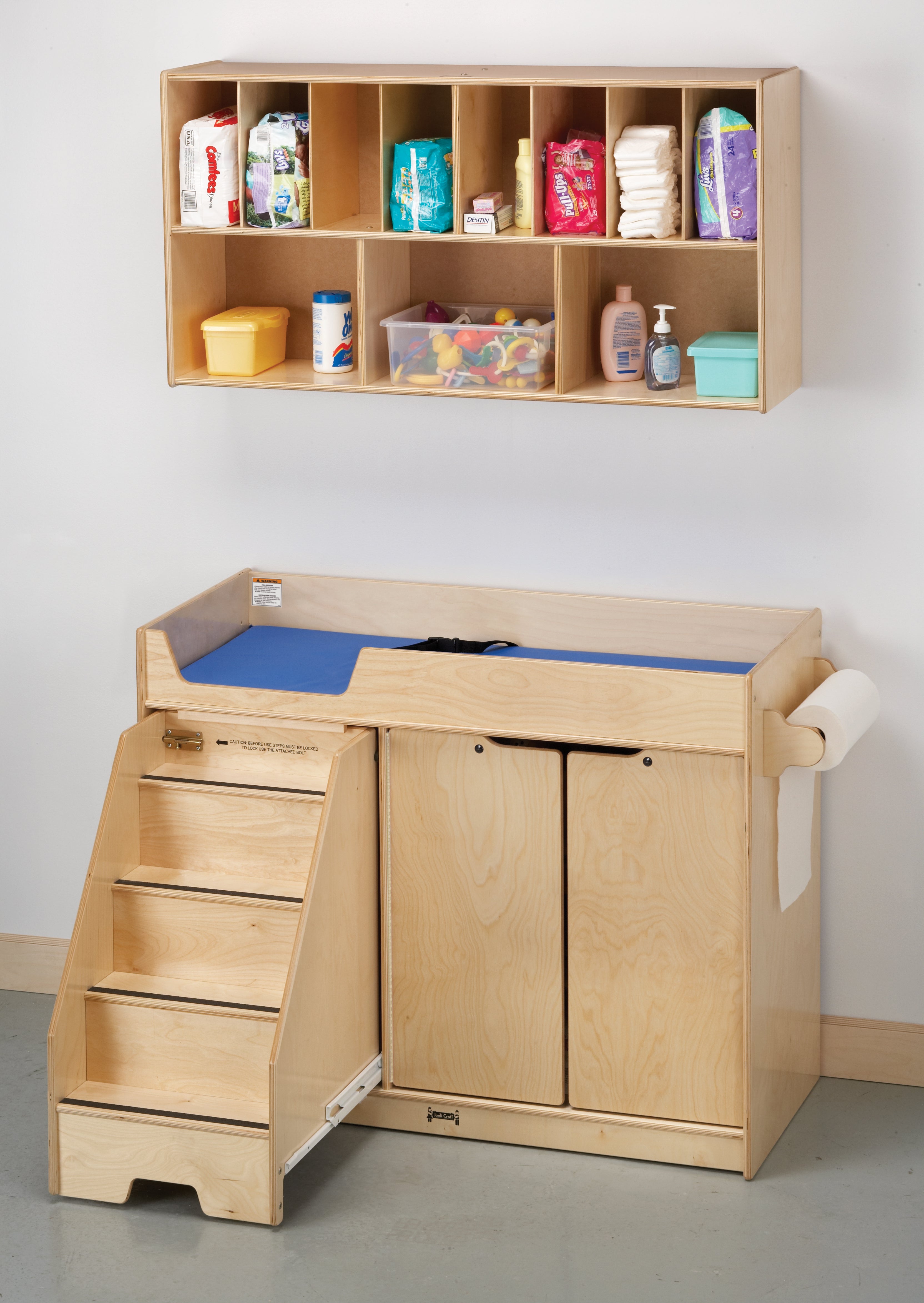Jonti-Craft® Changing Table - with Stairs — 5135JC_stairsout.jpg