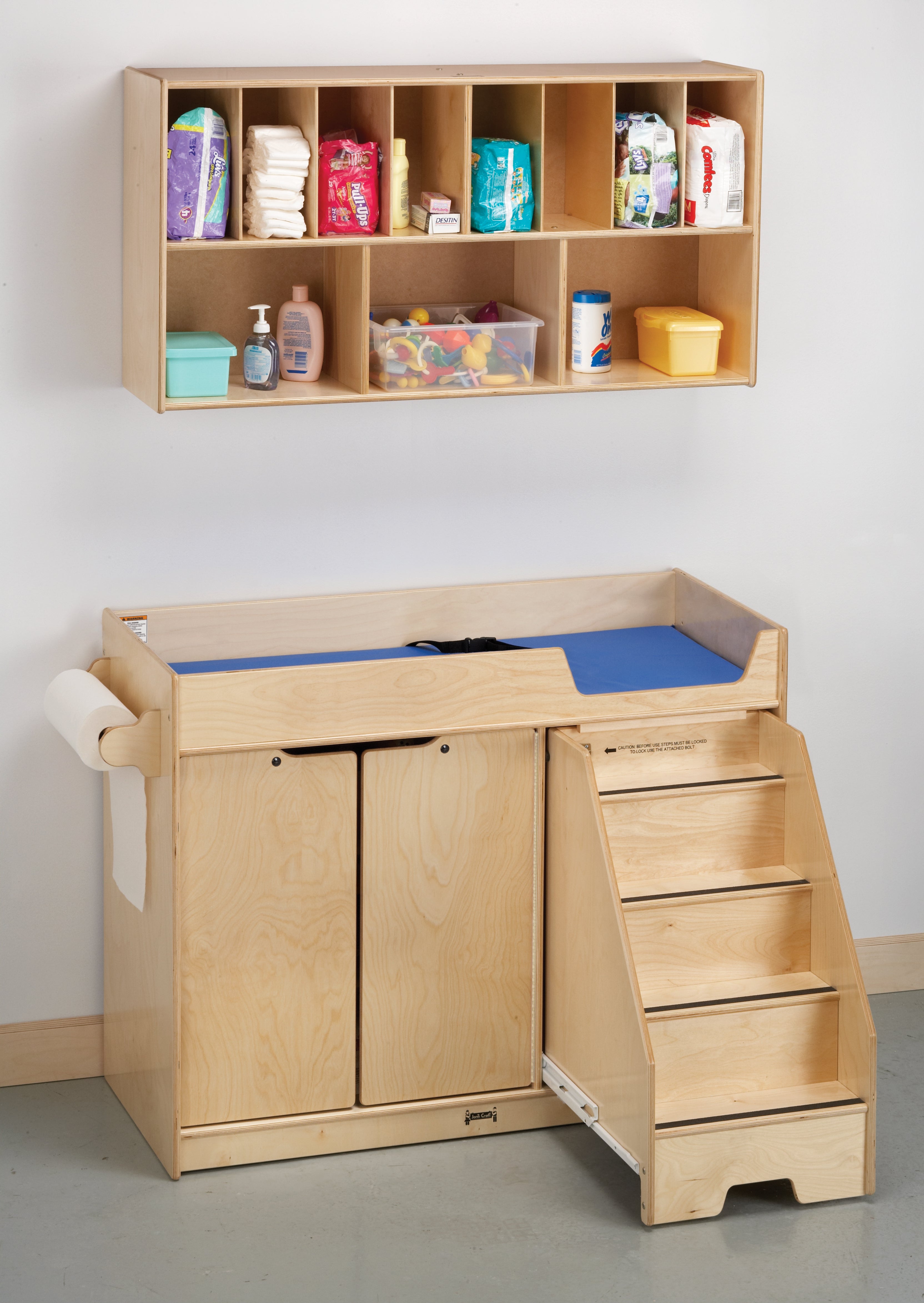 Jonti-Craft® Changing Table - with Stairs — 5143JC_stairsout.jpg
