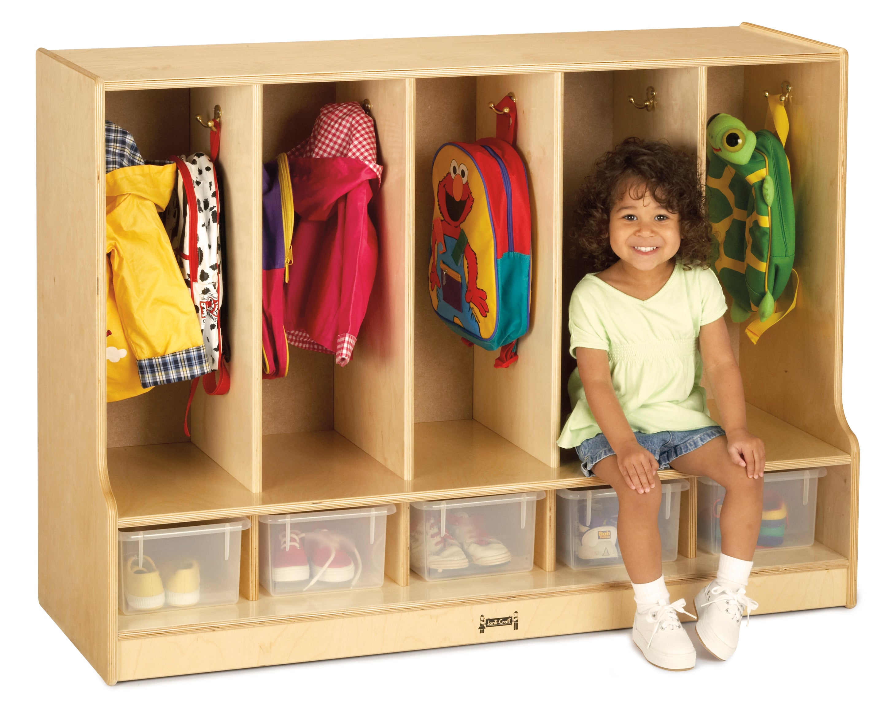 Jonti-Craft® Toddler 5 Section Coat Locker with Step — 66850JC_wkid.jpg