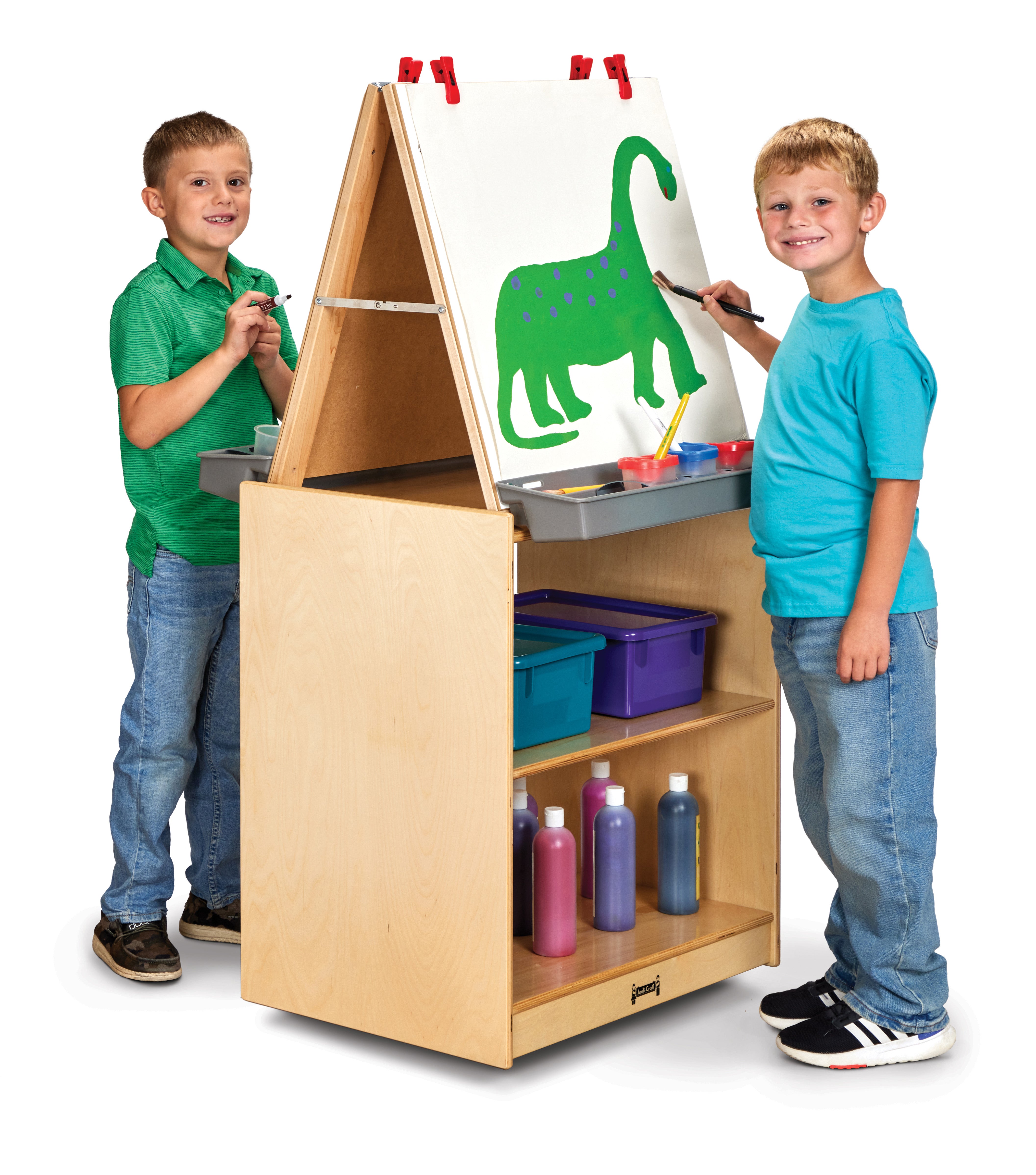Jonti-Craft® School Age 2 Station Art Center — 02891JC_wkids.jpg